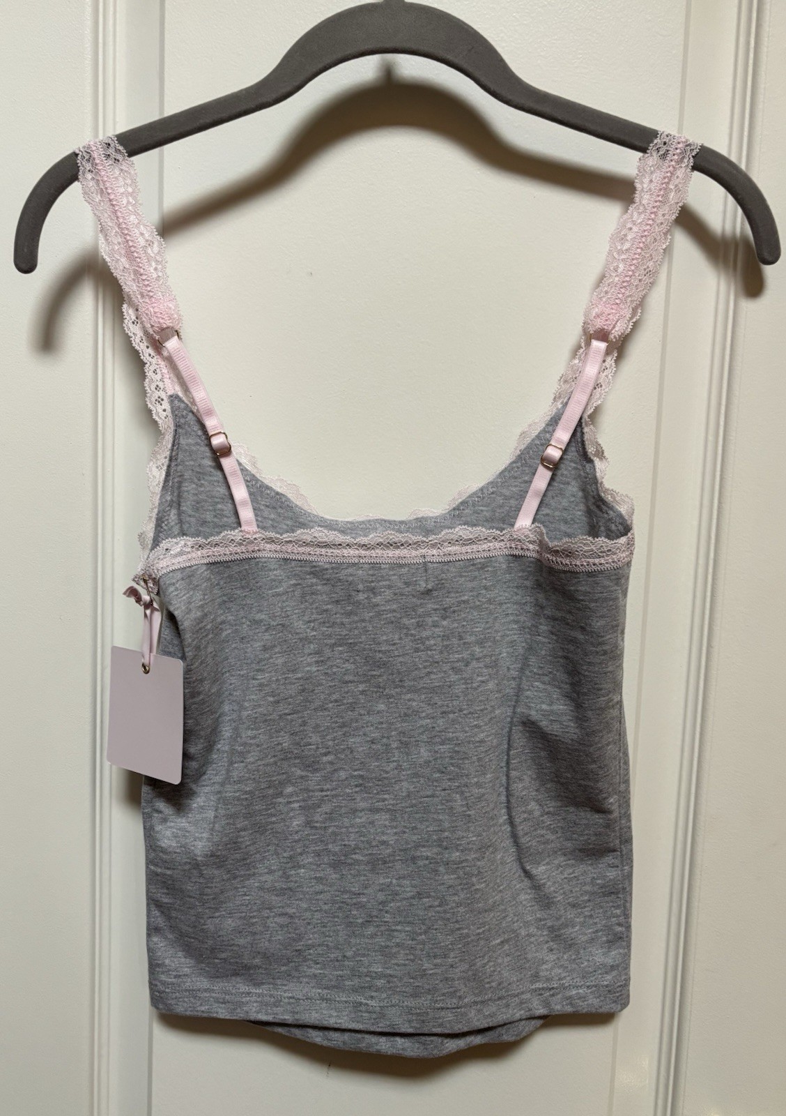 Victoria’s Secret PINK LoveShackFancy Cotton Bow Cami Womens XS Adjustable Strap