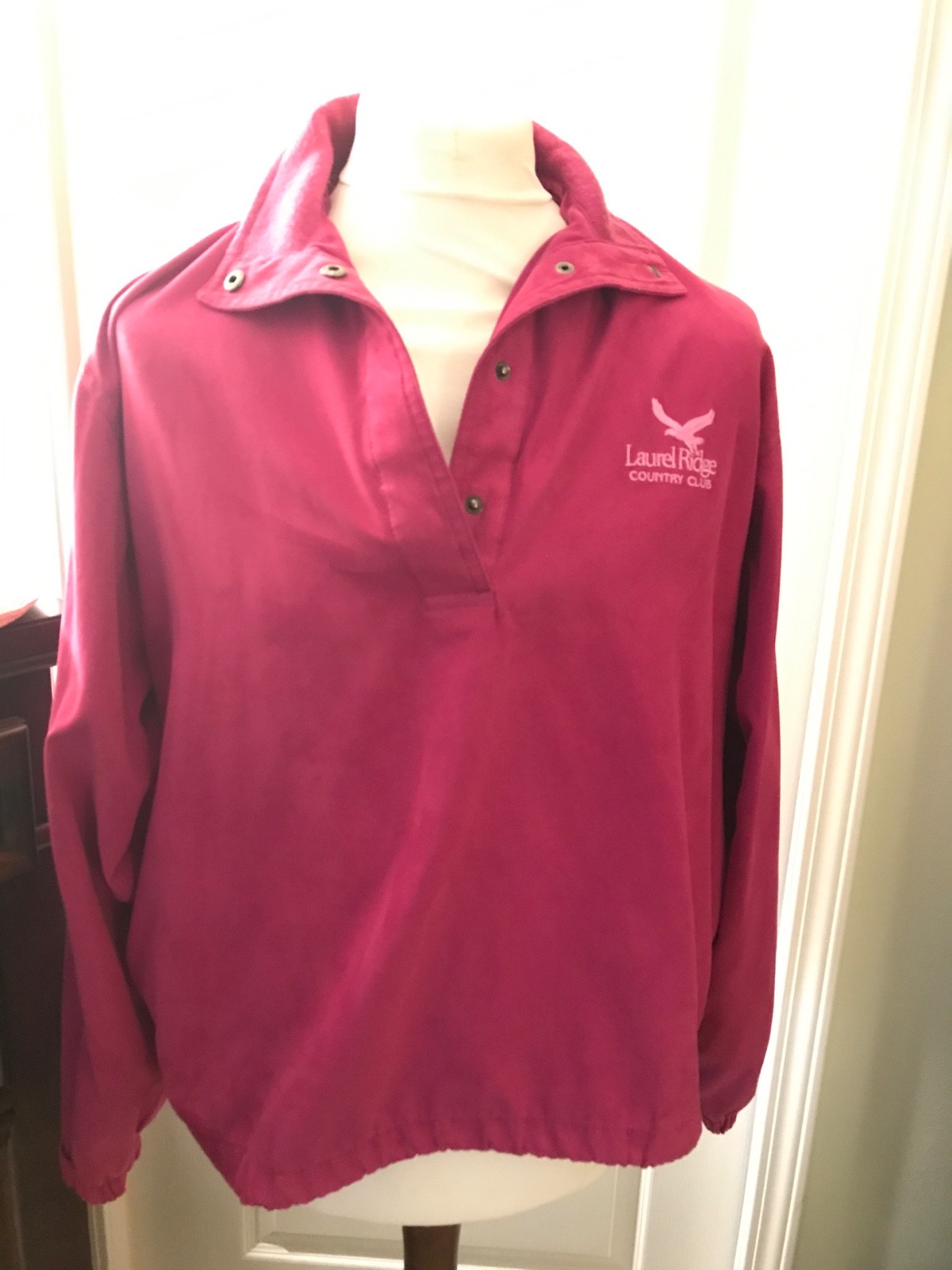 Weatherproof garment company women’s long sleeve pink pull over size large