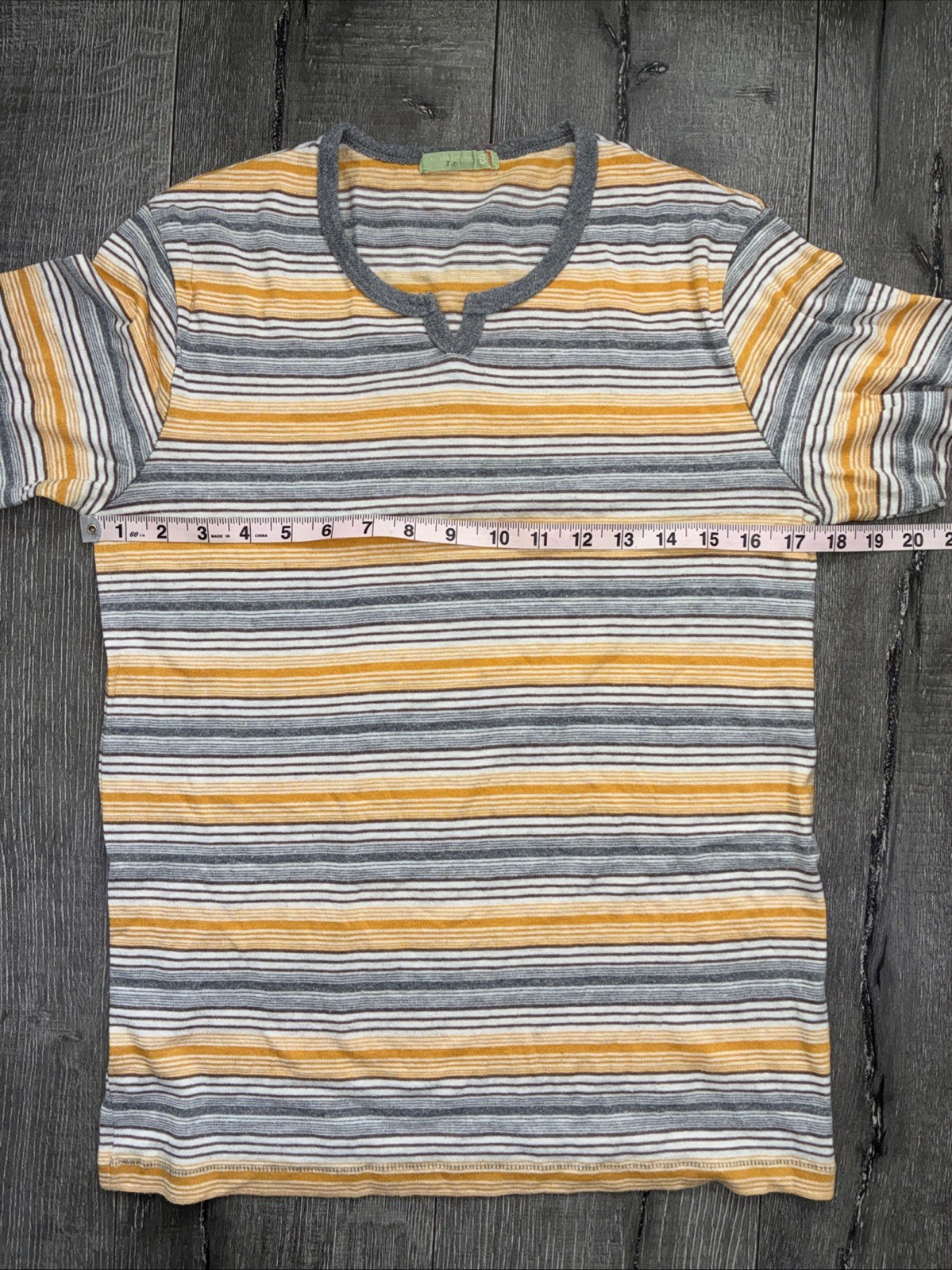 Alternative Women’s Multi Color Striped Short Sleeve T Shirt Size S #187