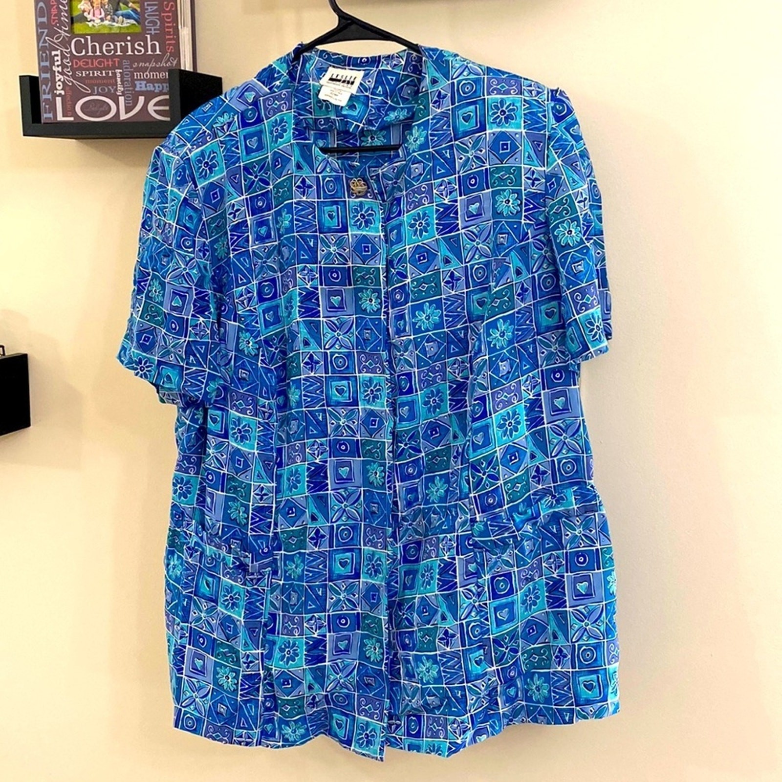 Leslie Fay Button Down Top Sz 22WP