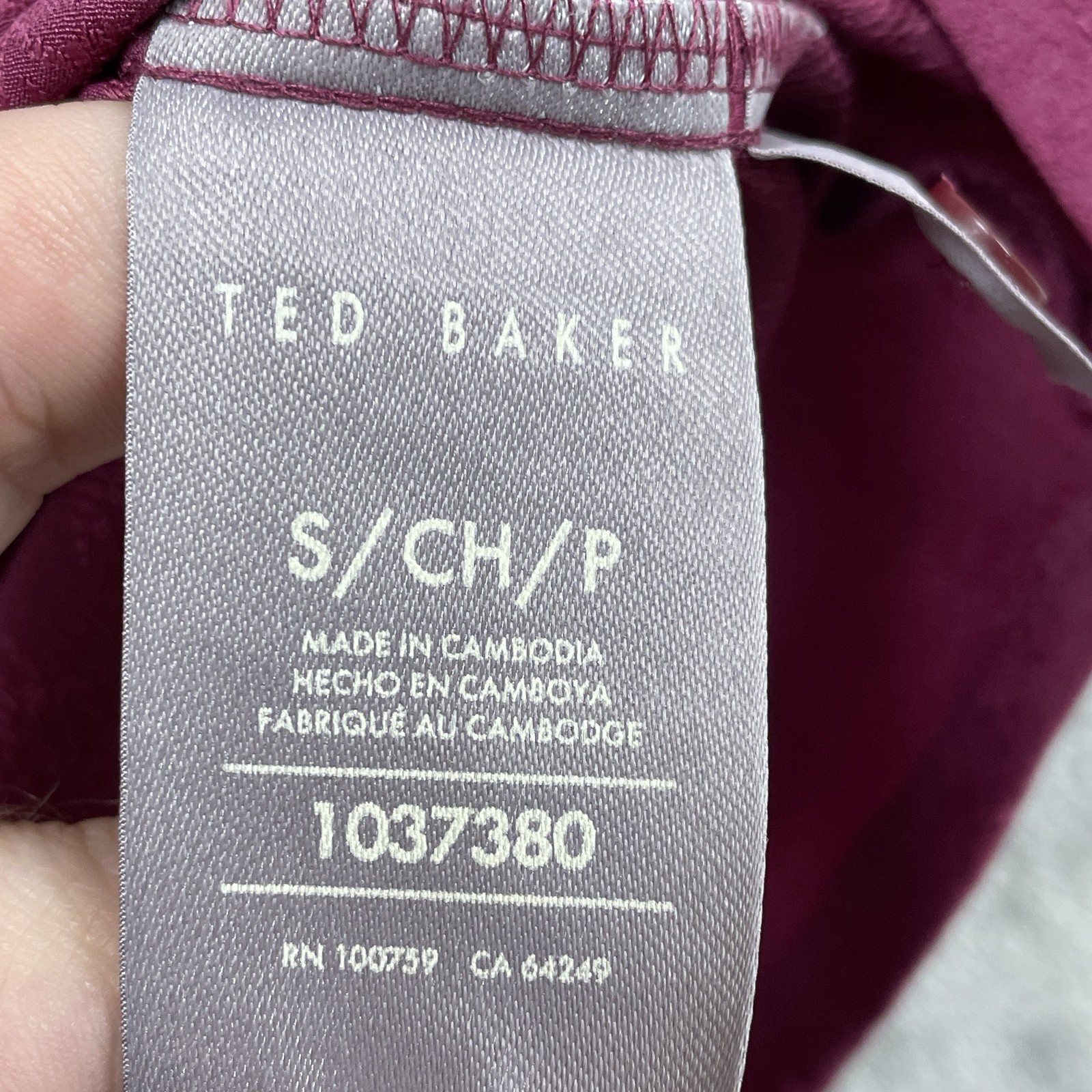 Ted Baker Women’s S Blouse Purple d1035