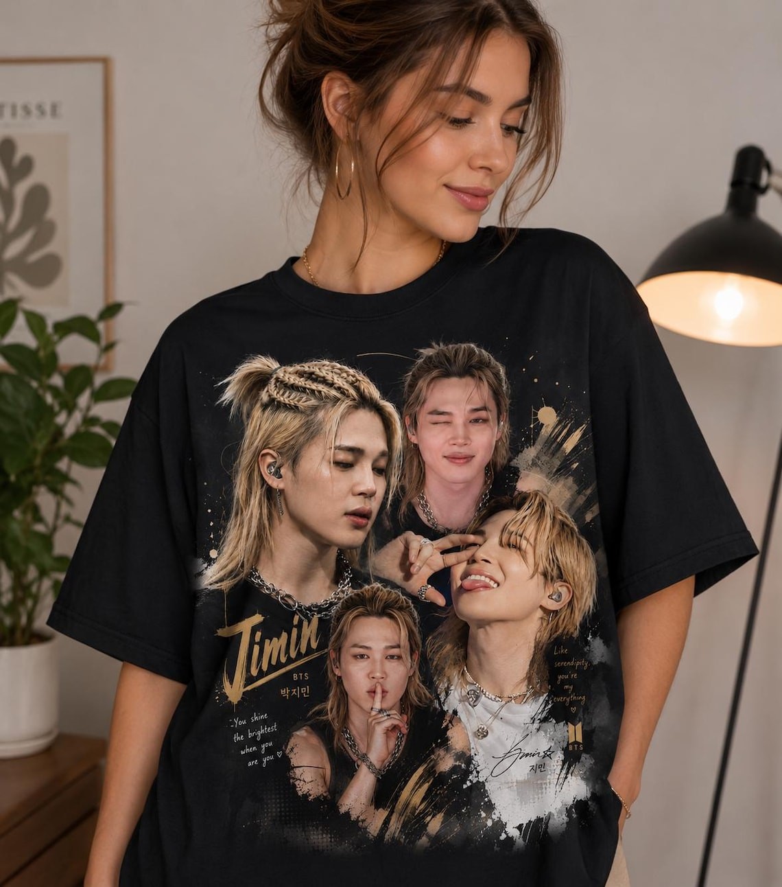 Jimin bts tshirt , jimin fan art tshirt , bts army gift tshirt
