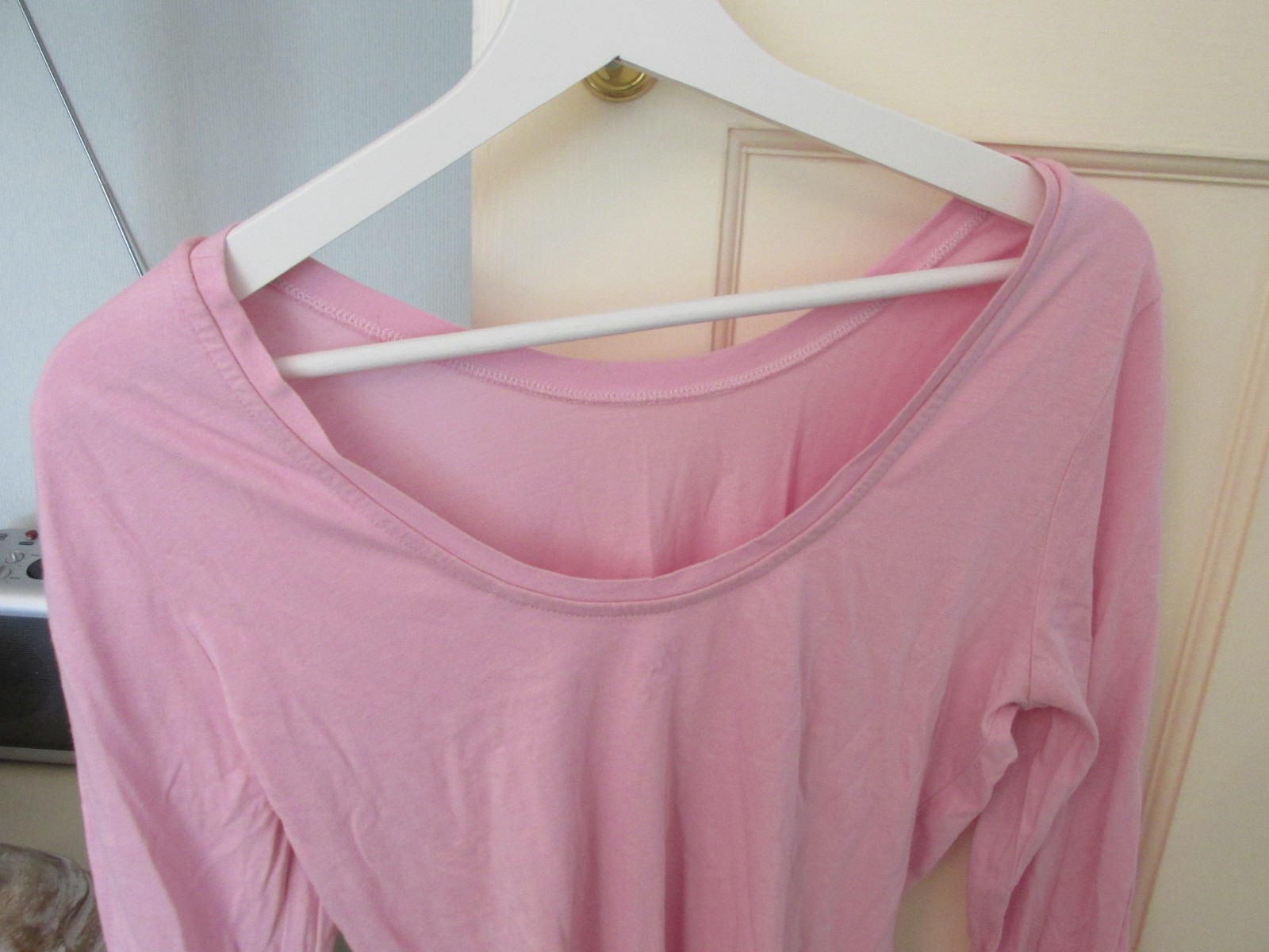 Boden Ladies Ballet Back top Pale Pink size 12 UK supersoft Modal Cotton blend