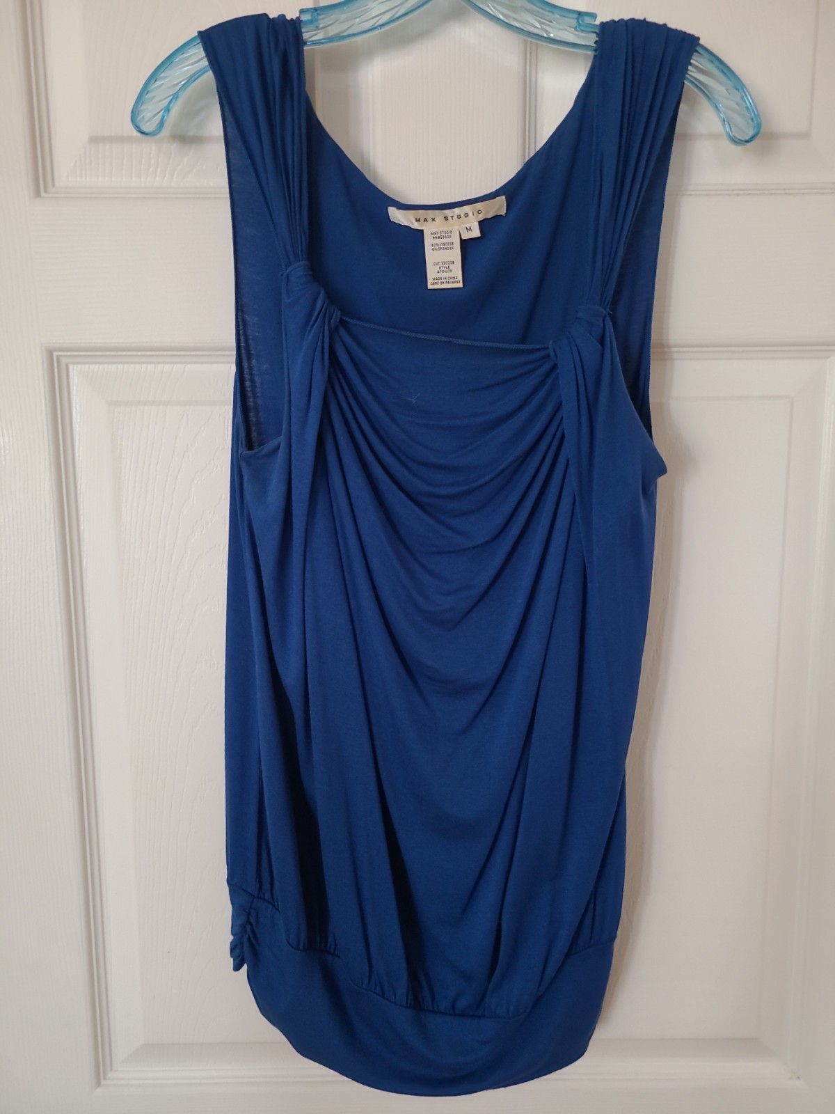 Max Studio Women’s Royal Blue Sleeveless Top Size M