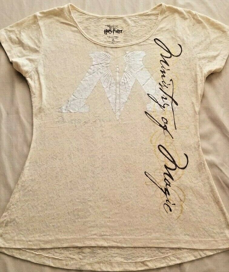 Harry Potter Women’s Top Ministry of Magic Wizarding World Size Large Universal