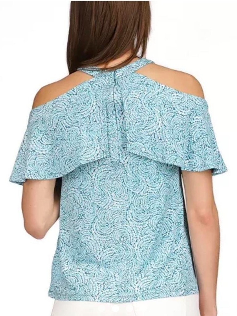 Michael Kors Turquoise Cold Shoulder Size XL