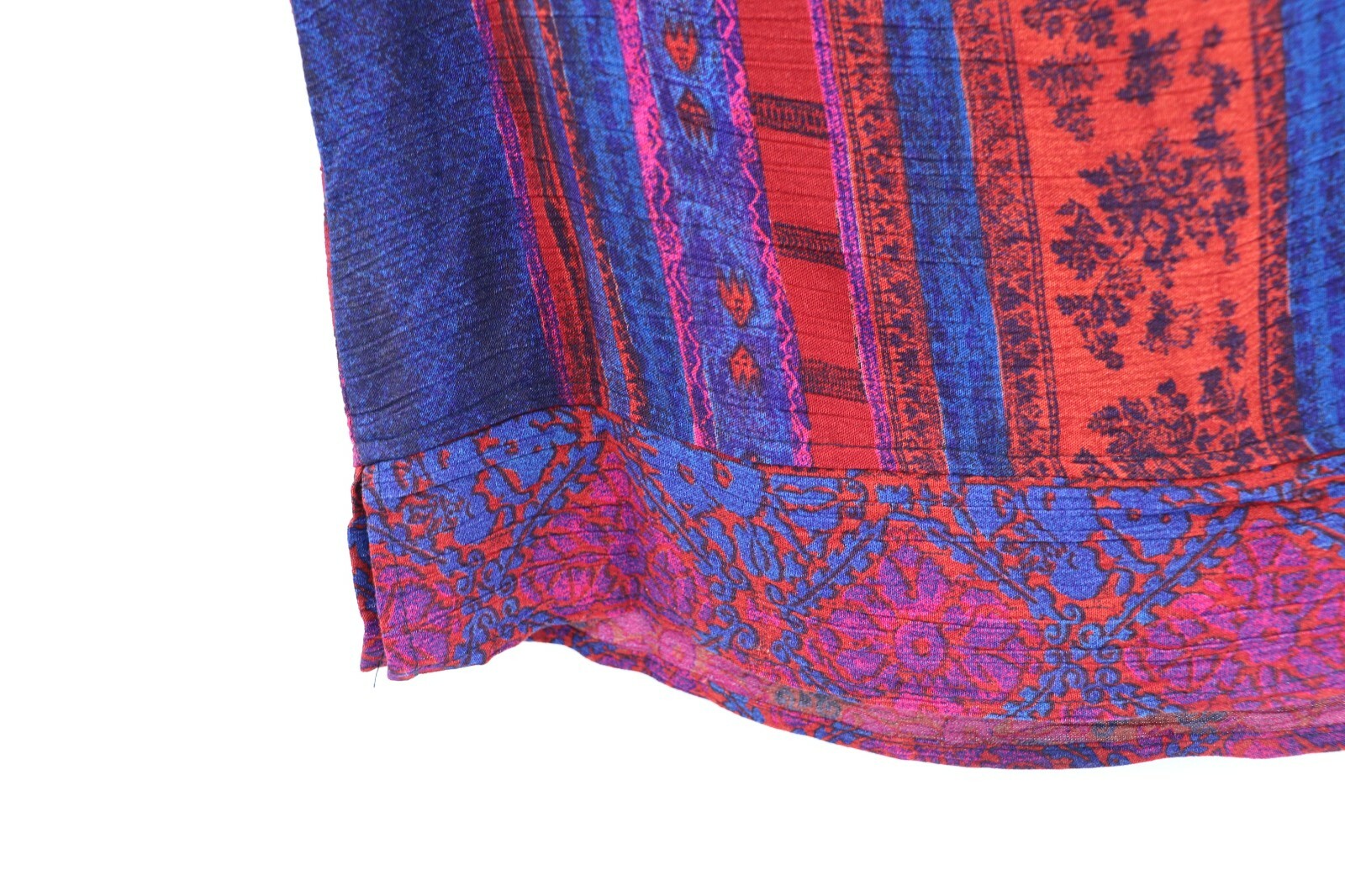 Vintage carole little women’s 6 rayon v neck top multicolor blouse embellished