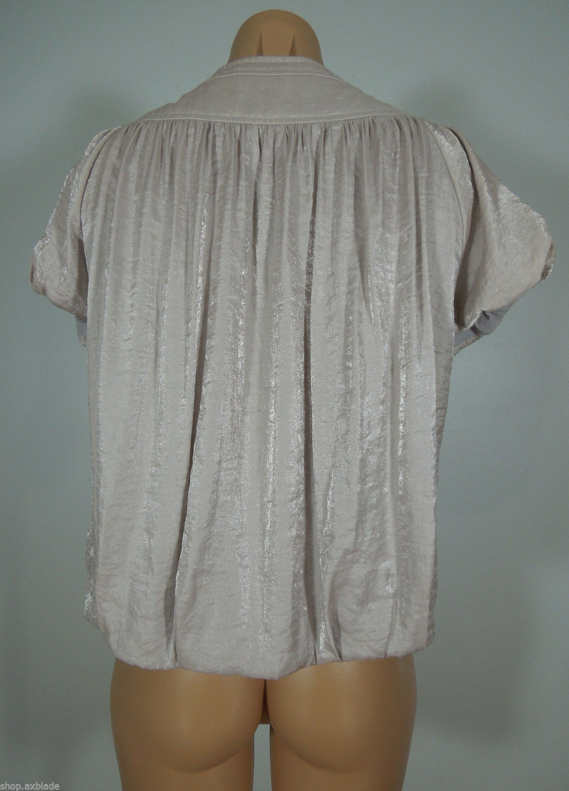 MURMUR Shrug S SMALL Womens Beads Embellished Ruched Silver Gray