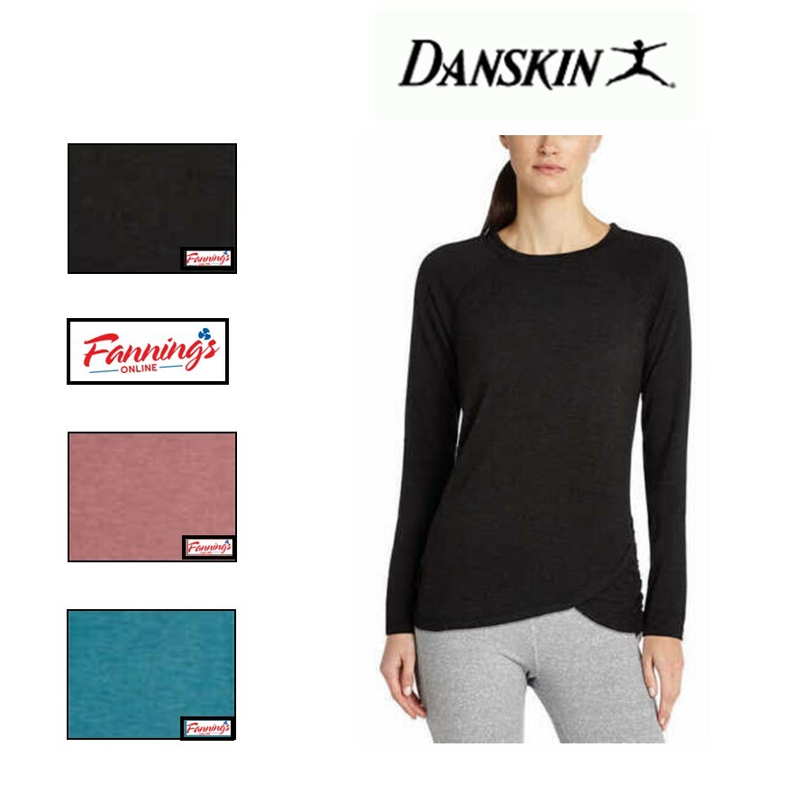 Danskin Crossover Long Sleeve Top Shirt | D32