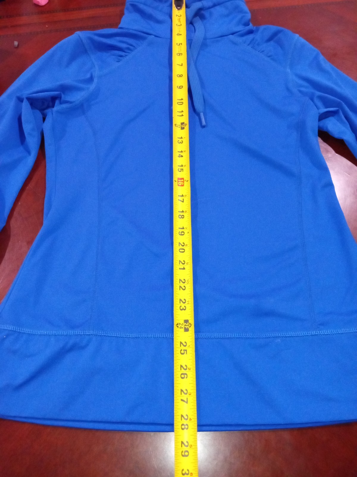 Layer 8 Performance Women’s LS qwick-dry blue compression athletic shirt Med