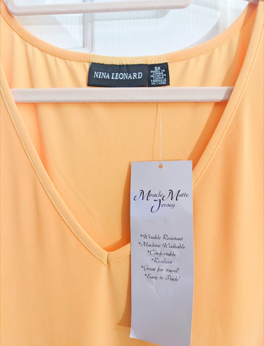 Nina Leonard Plus 5X 34/36 Yellow Sleeveless Blouse Top