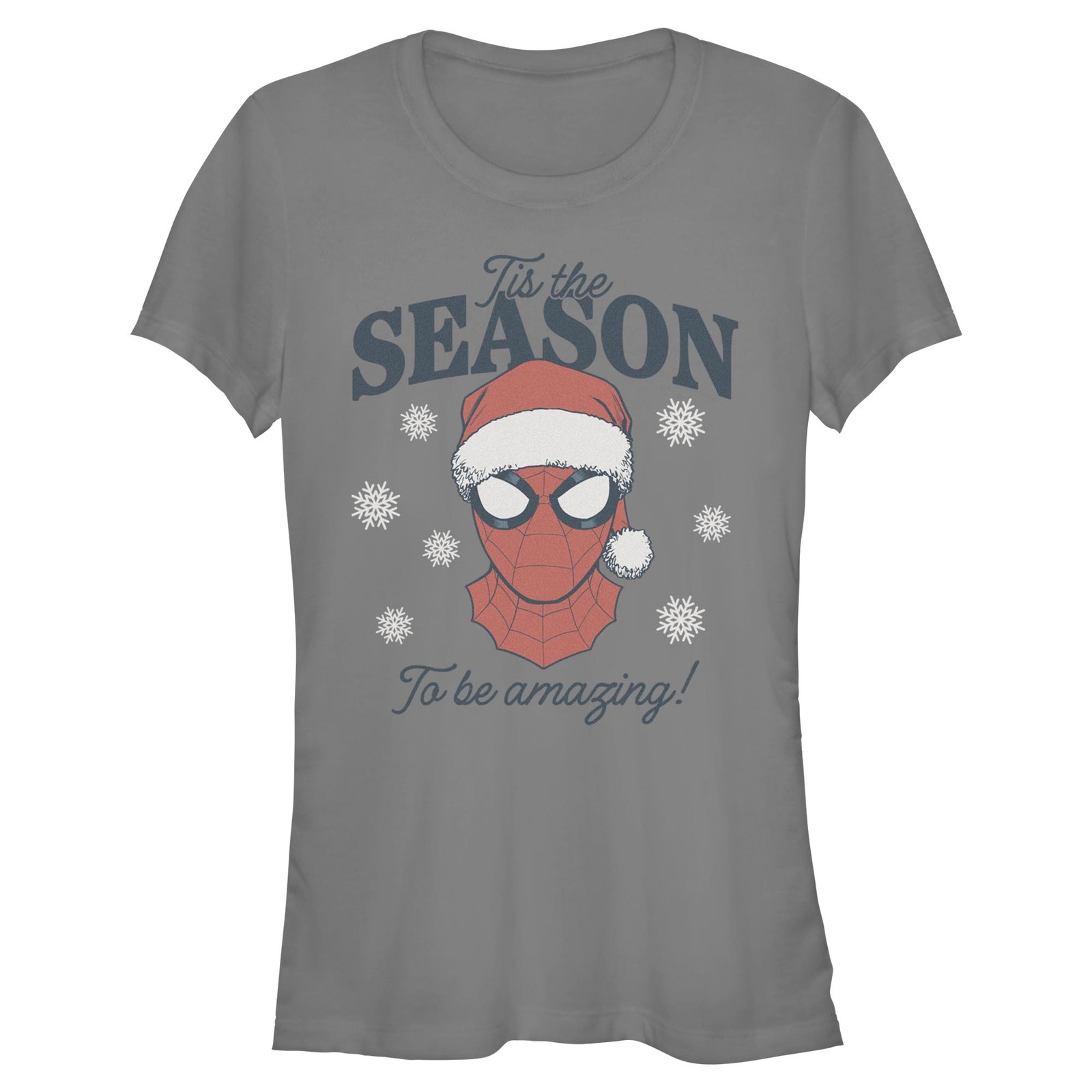 Junior’s Marvel: Spider-Man Tis The Season To Be Amazing T-Shirt