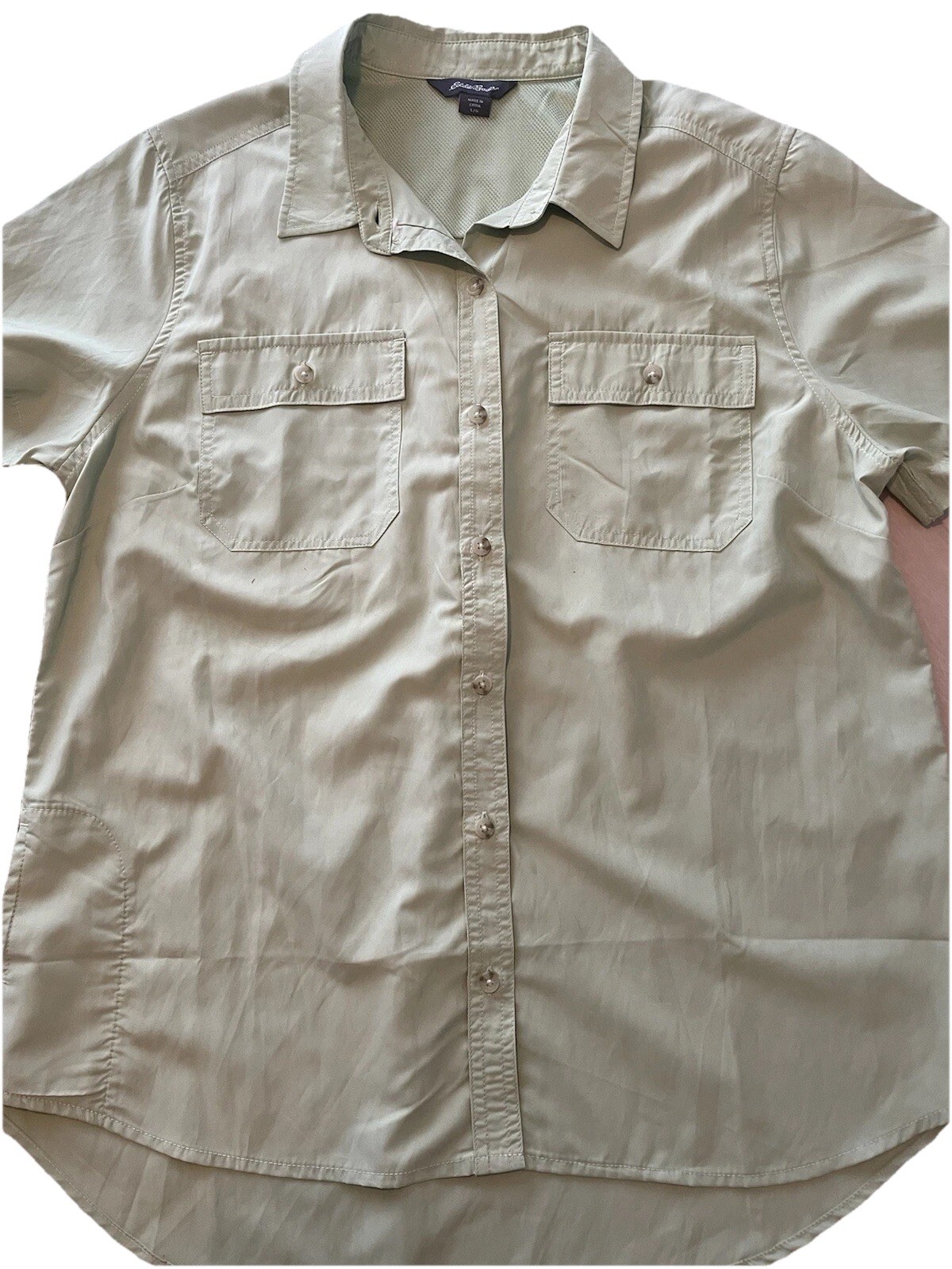 NWOT Eddie Bauer Adventure Shirt, Quiet Green, Sz L