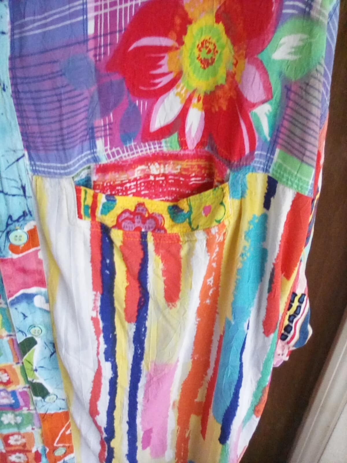 Vintage Wild colorful Jams World Hawaiian Women’s Shirt SZ M Short Sleeve