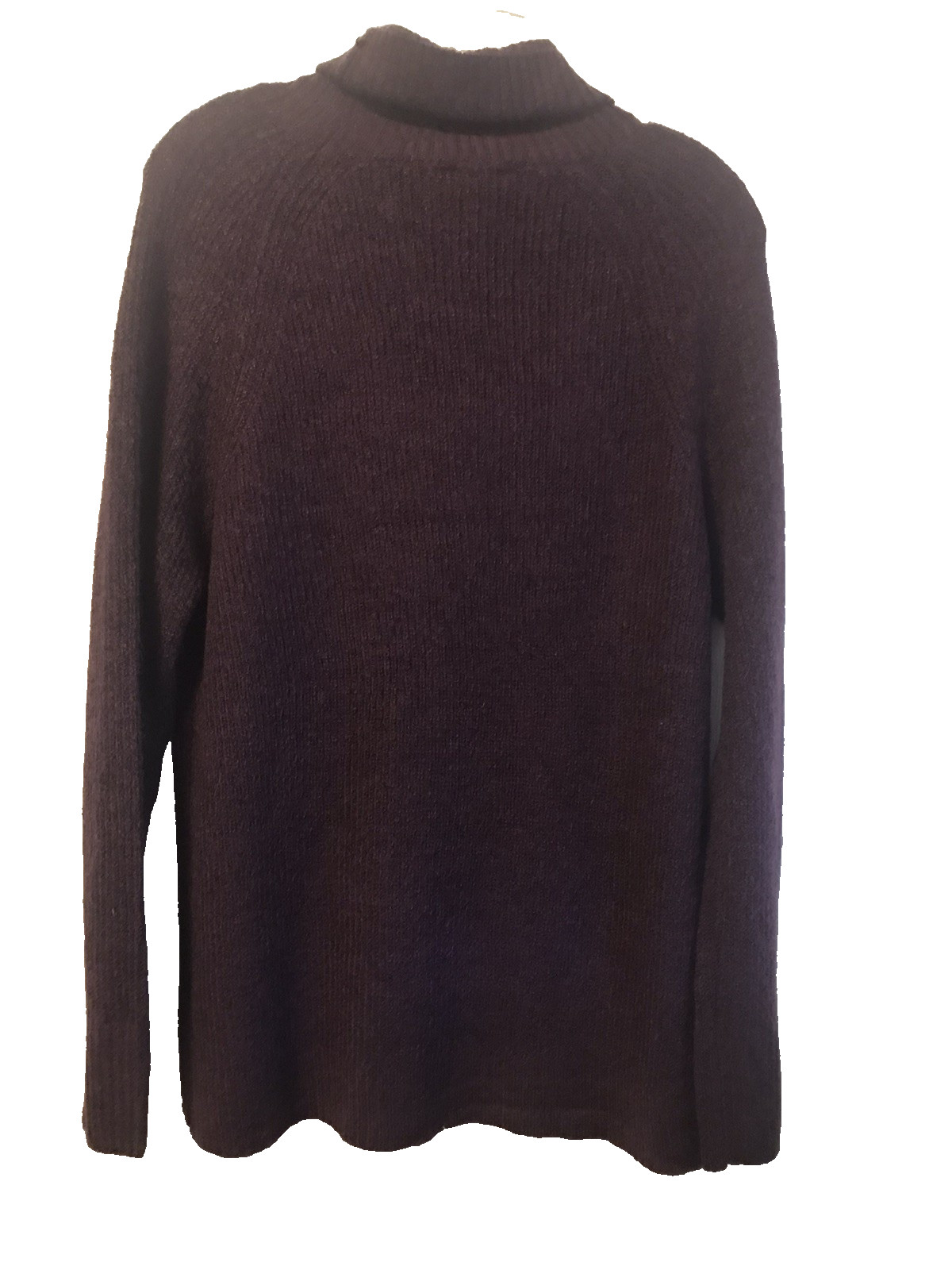 Wonderly Small Womens Pullover Sweater Plum Cowl Neck Twist Front NWT