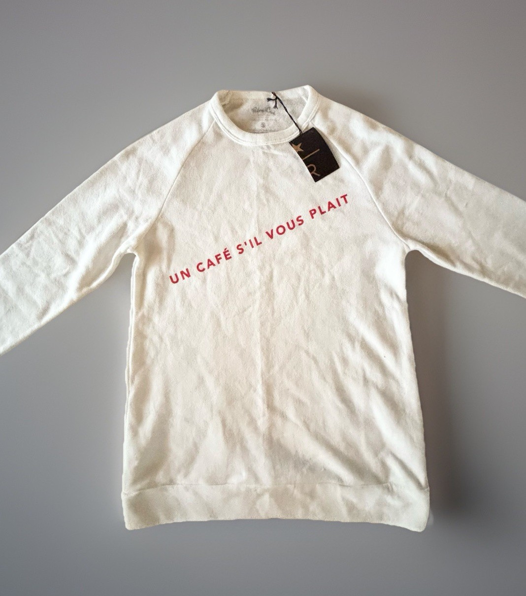 Starbucks x Palmer Cash Un Cafe S’il Vous Plait Women’s S Sweatshirt
