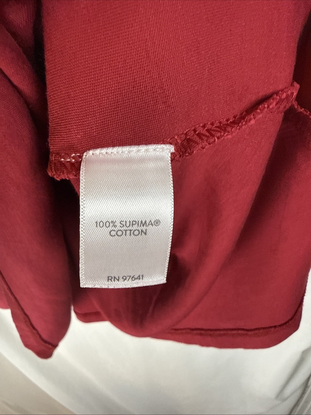 J Jill Simply Supima Elbow Sleeve Tee Heathered Red Size XL