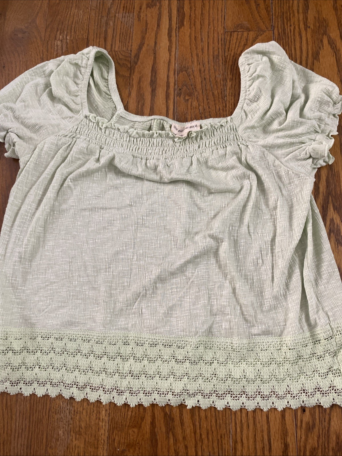 The General Good Juniper Cap Sleeve Top – Size M – Light Green