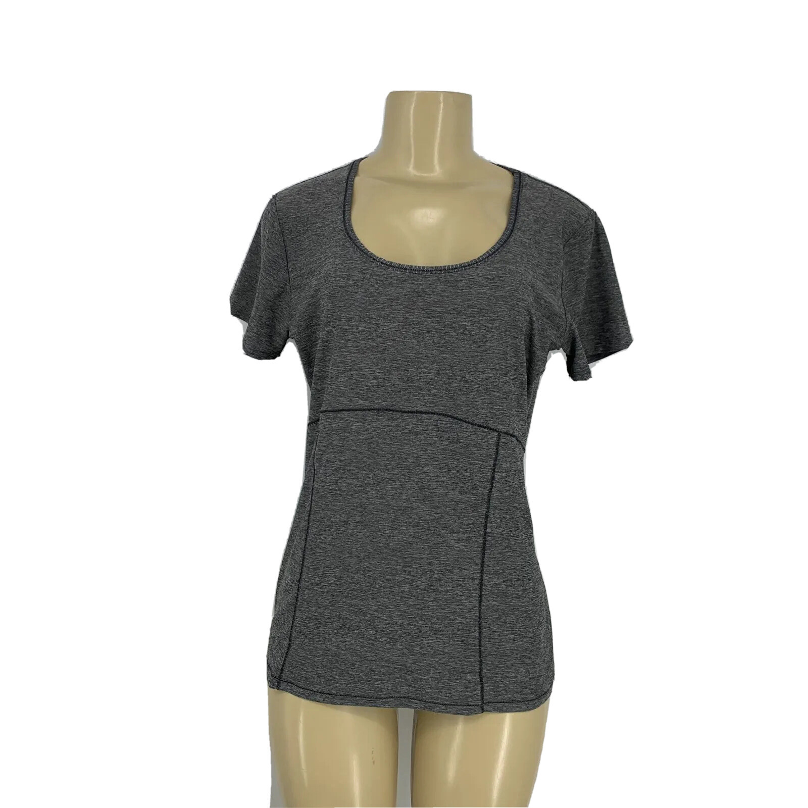 Eddie Bauer Women Medium Top Short Sleeve Hiking Lightweight Pullover Sz M 27-5