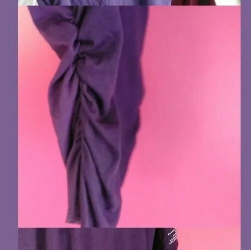 Espresso Women’s blouse top Sequences bothside elasticBlouse Purple TopSzXLNWOT