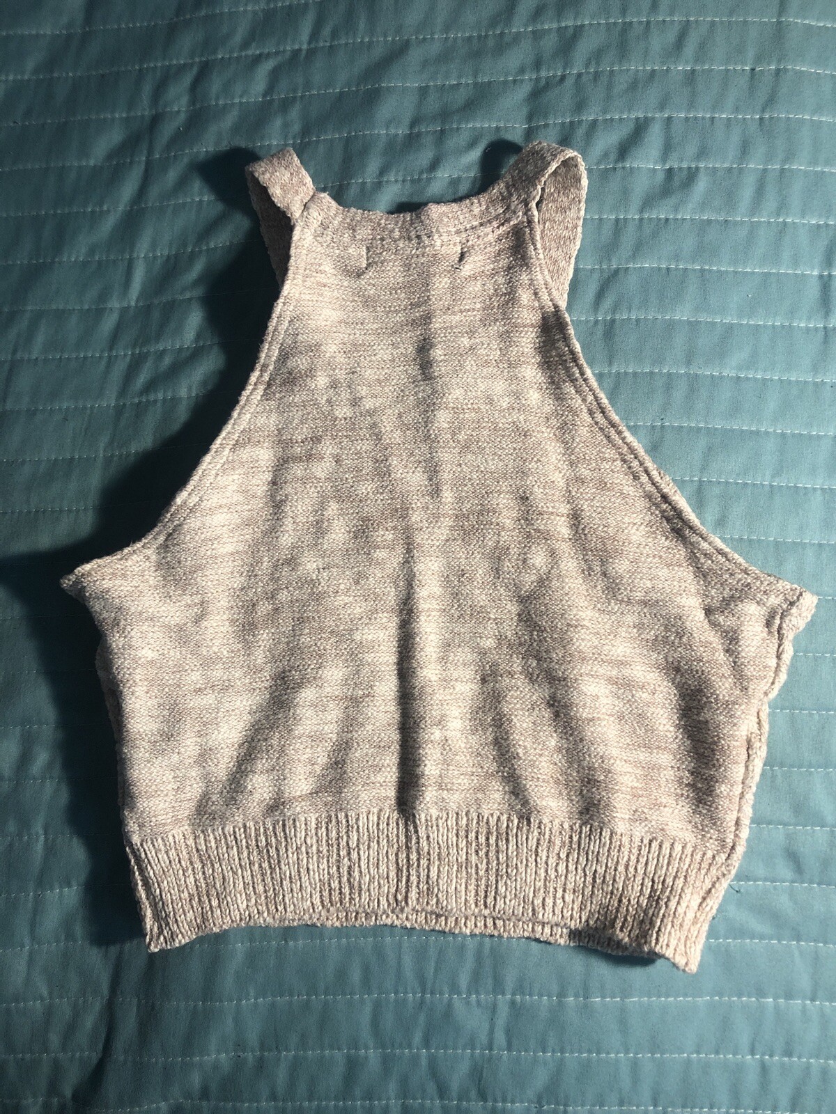 Active USA beige crop top small womens