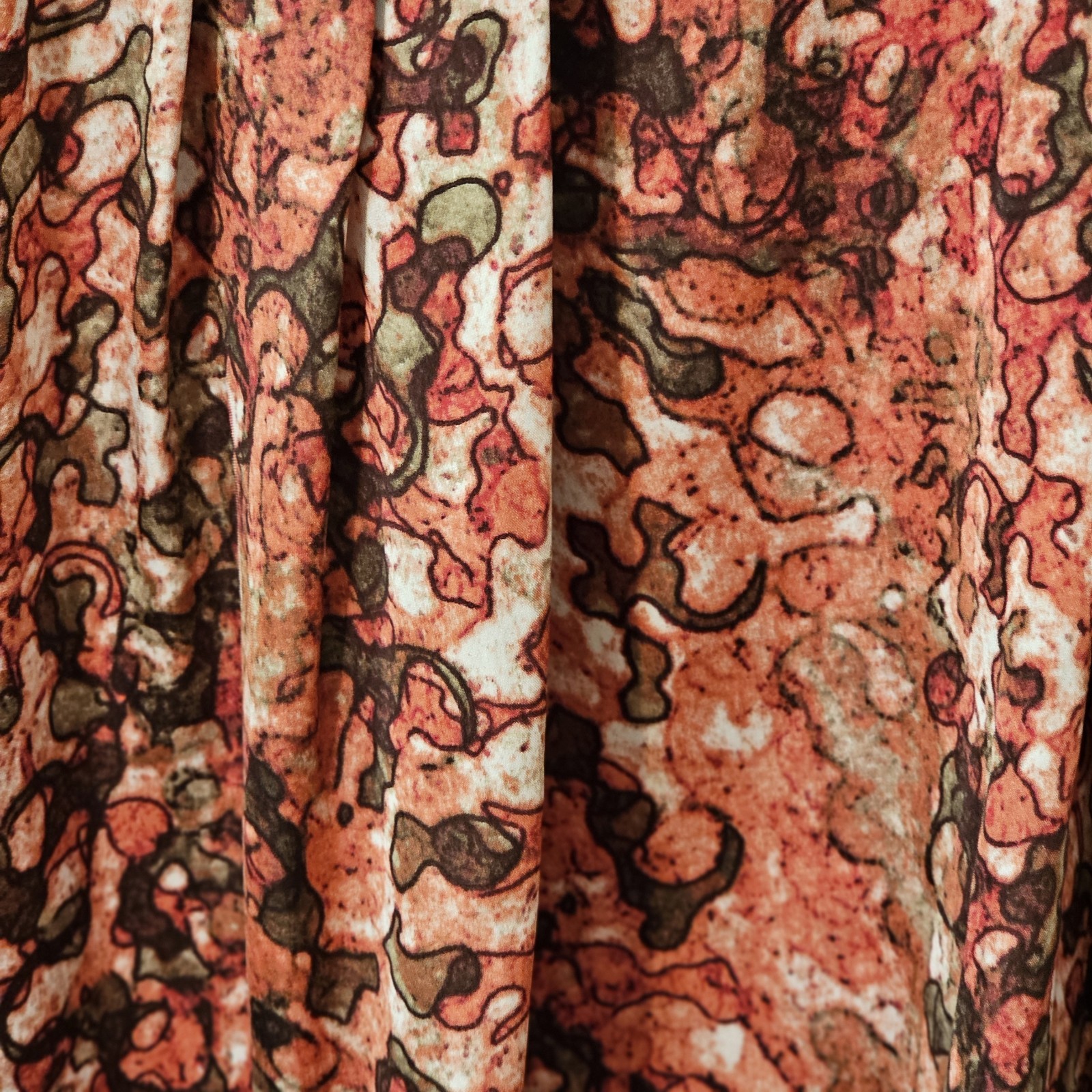 Anne Klein L Top Abstract Prints Back Keyhole Blouse Sleeveless Old Money