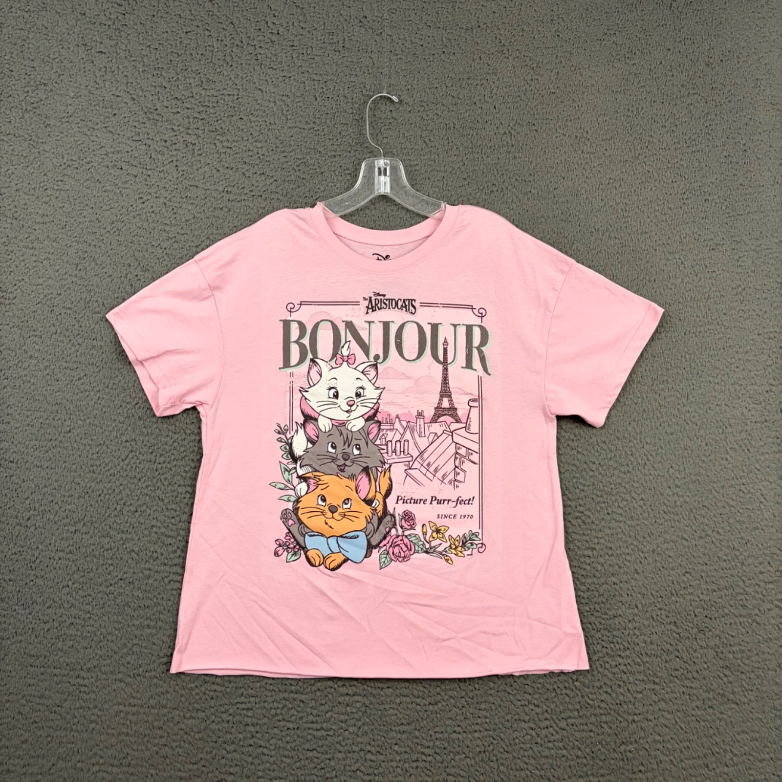 Disney Shirt Womens XL Pink The Aristocats Cute Cats Graphic Cartoon Movie Mom