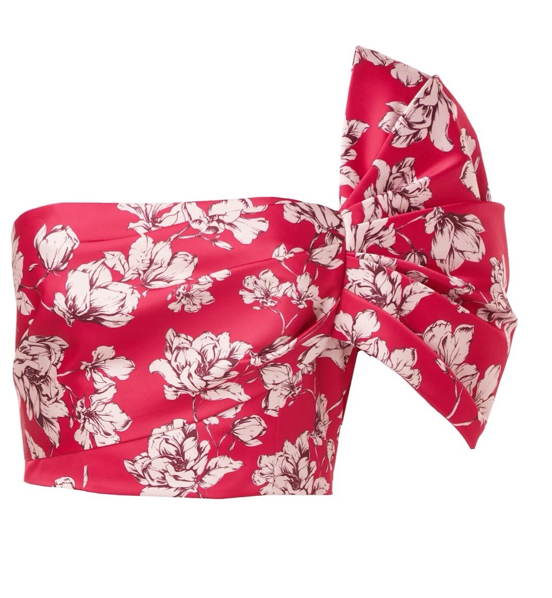 NWOT Amur Lucia Cropped One Shoulder Top Size S Pink