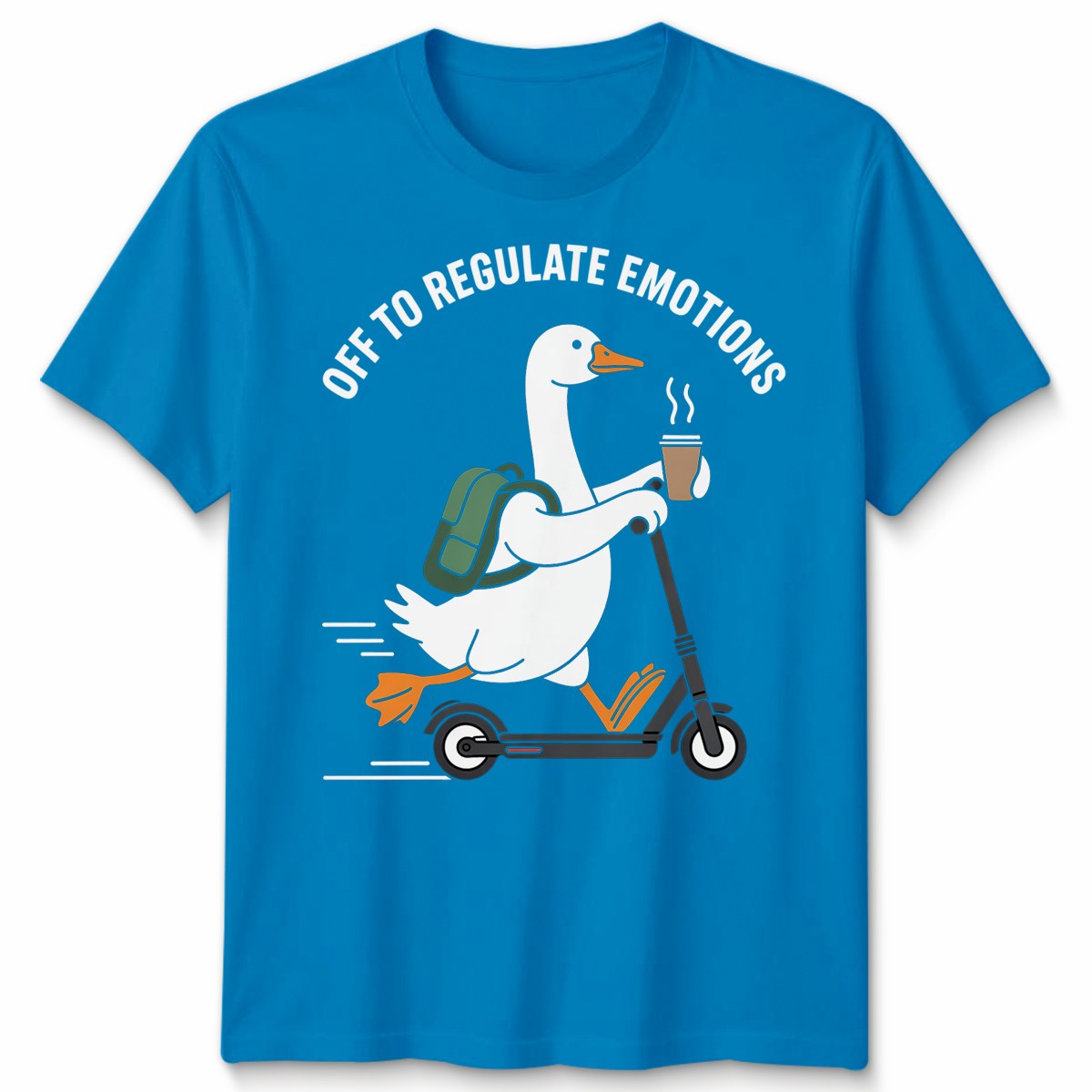 Off To Regulate Emotions Unisex T Shirt Mental Health Teacher Gift Funny Duck