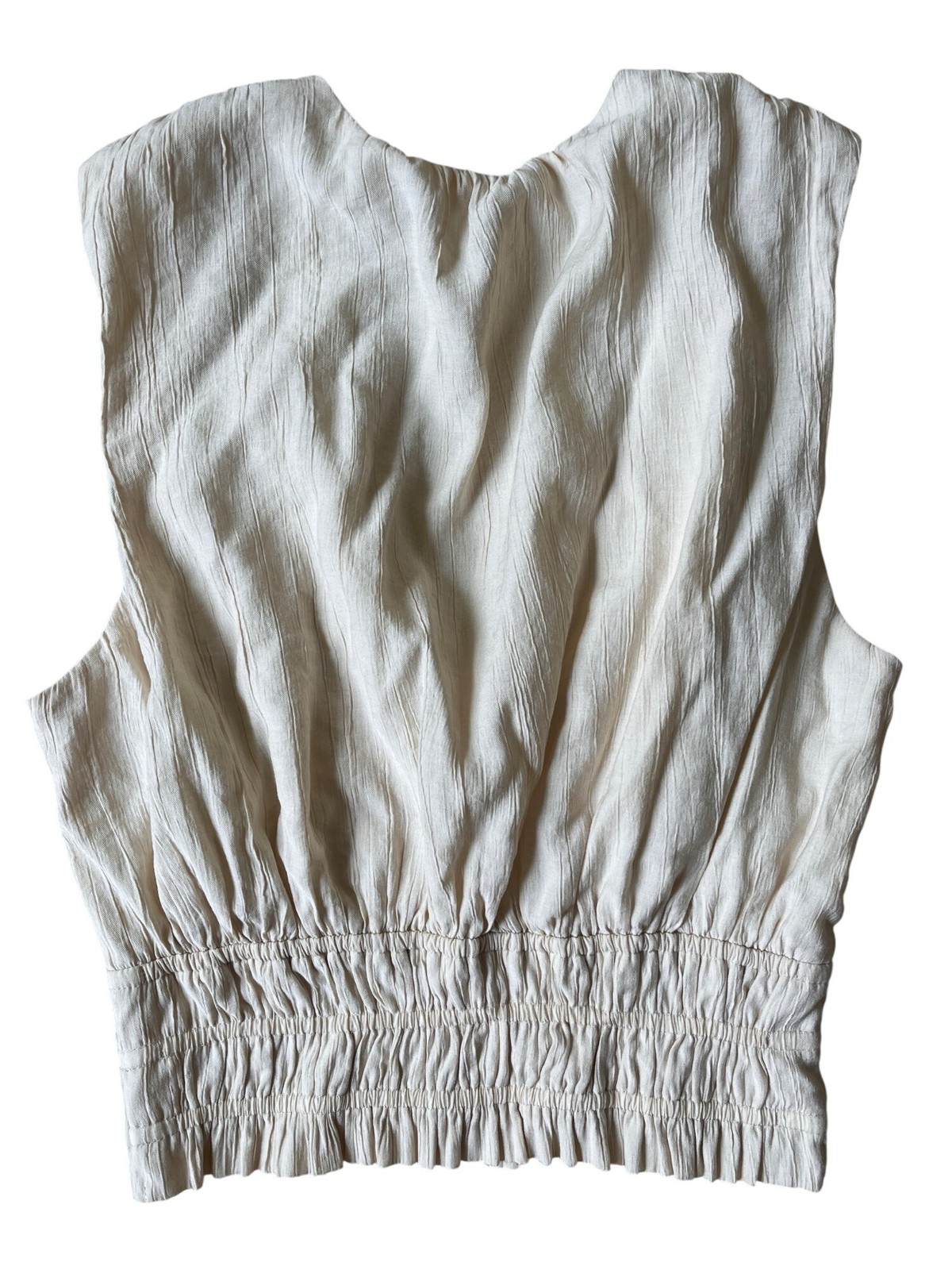 Abercrombie & Fitch Y2K Minimalist Smocked Waist Medium Crinkled Romantic Boho