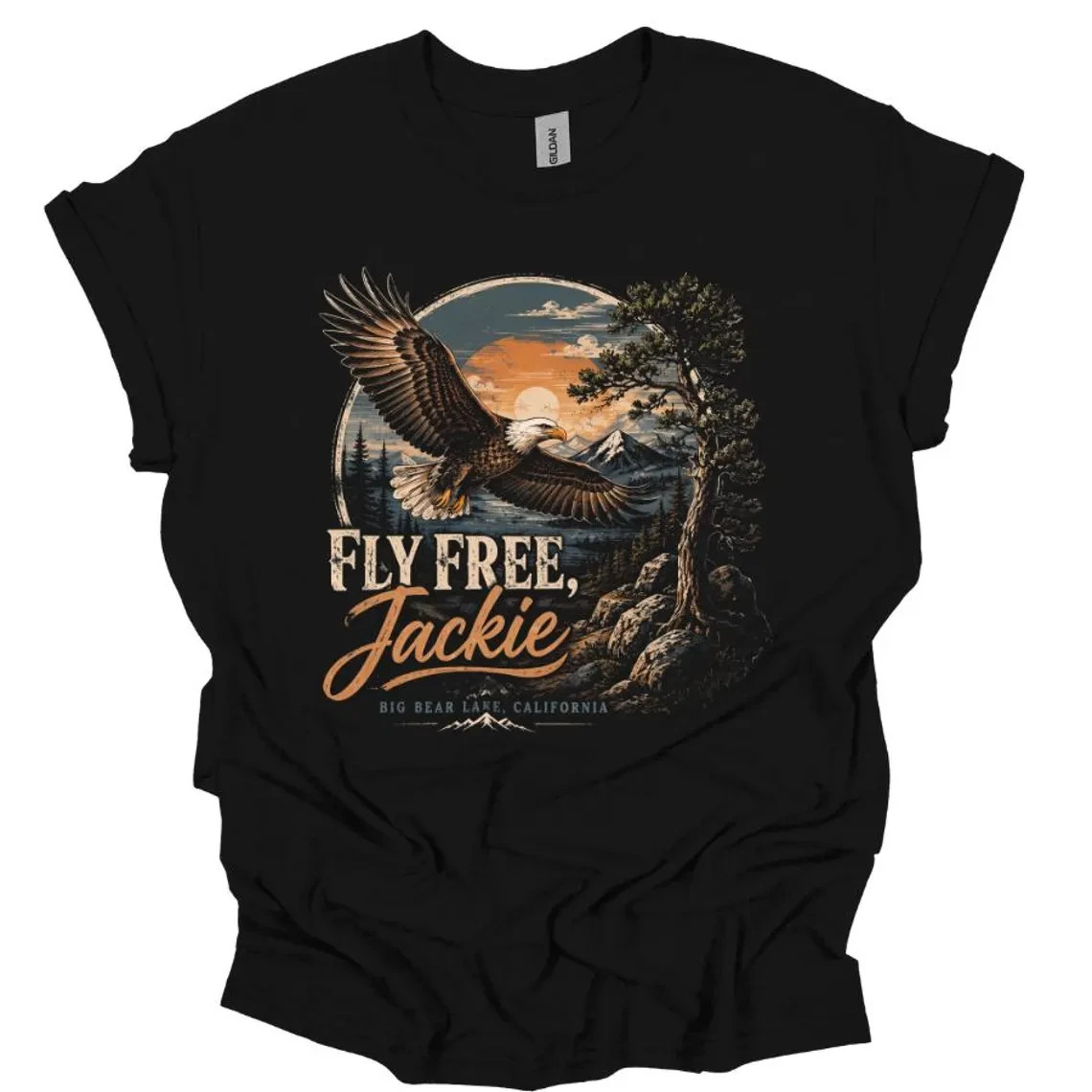 Jackie the Eagle Shirt, Jackie Fly Free T-Shirt, Jackie and Shadow Tee, Jackie U