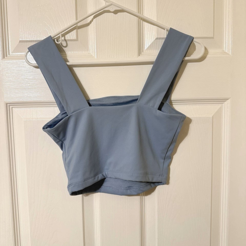 Dynamite Women’s Cropped Top Tank Size XS Blue Y2K Stetchy