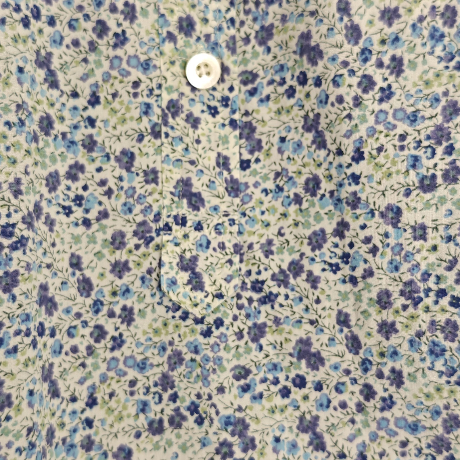 J. Crew Liberty Art Fabric Phoebe Popover Top Size 4 Blue Floral Boho Shirt