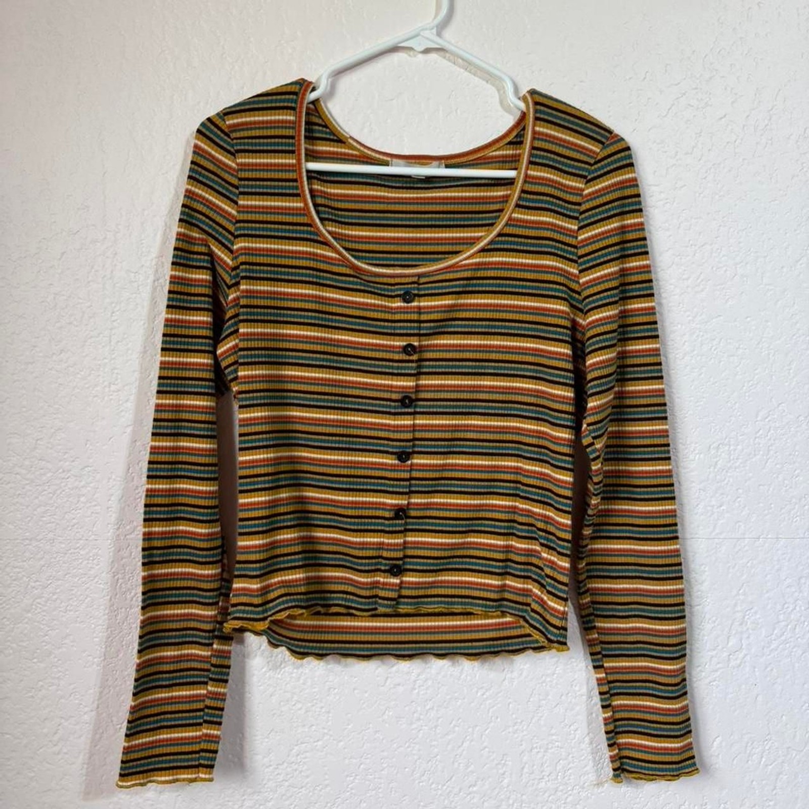 Gaze Women’s Striped Long Sleeve Top