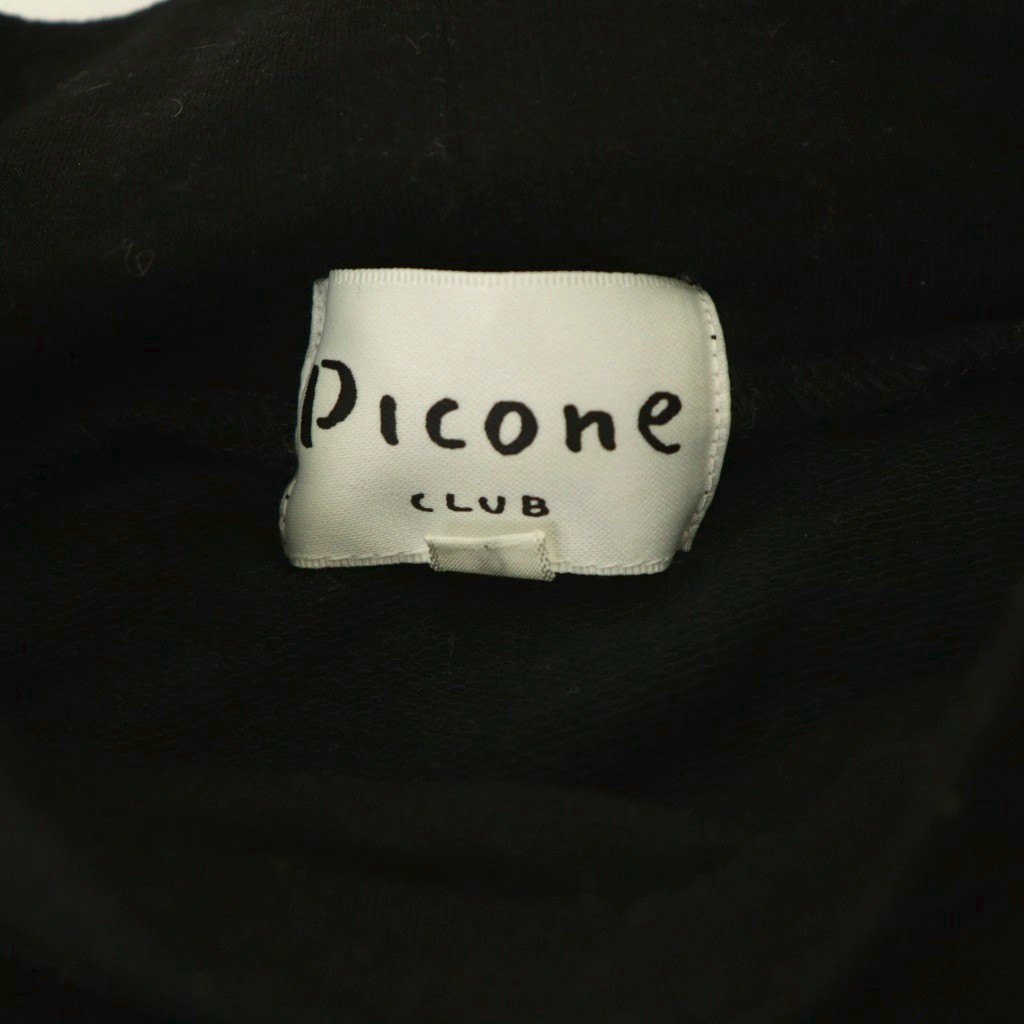 Picone Club Neck Warmer Cut Sew High Neck L Black Multicolor