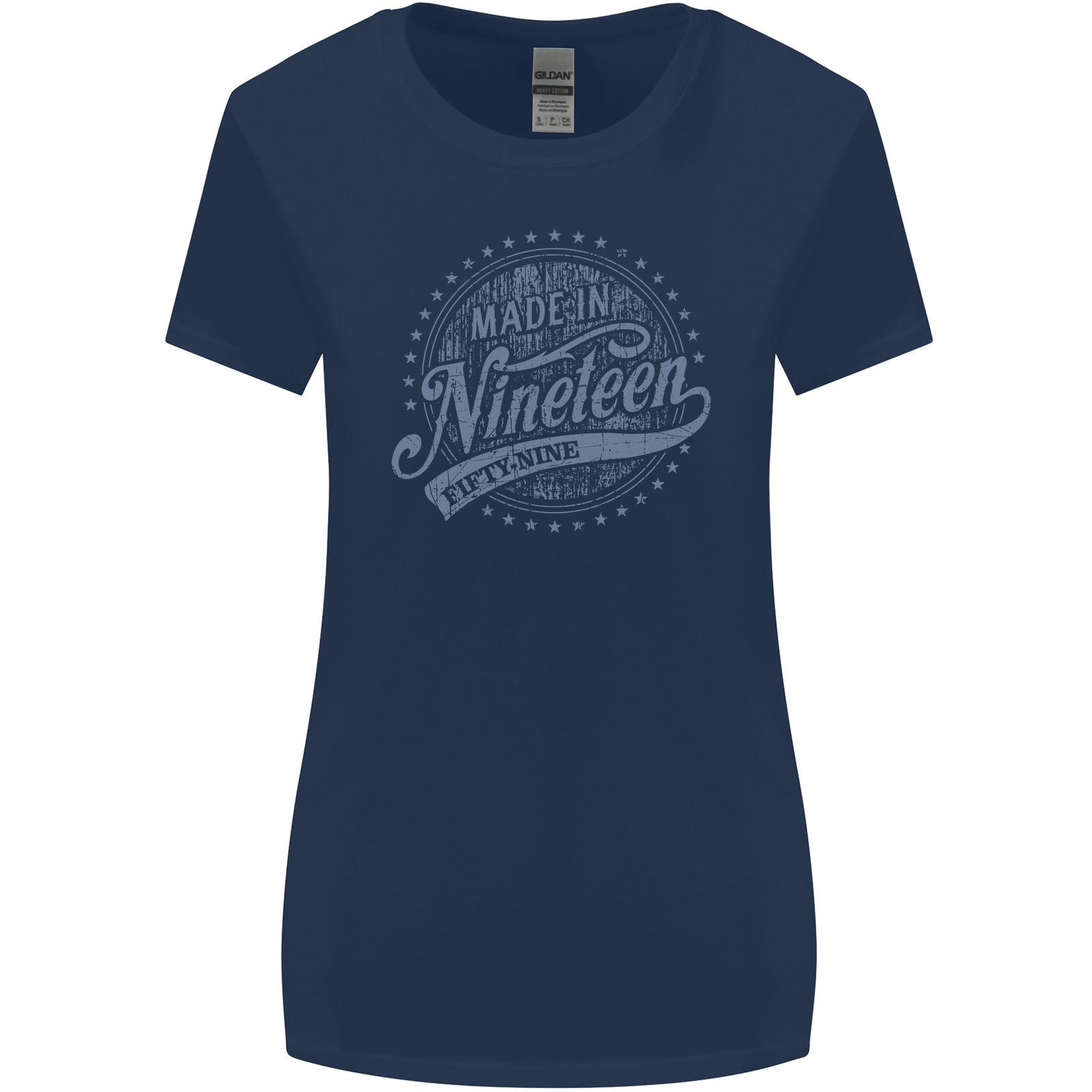 Distressed 66th Birthday Made In 1959 Womens Wider Cut T-Shirt