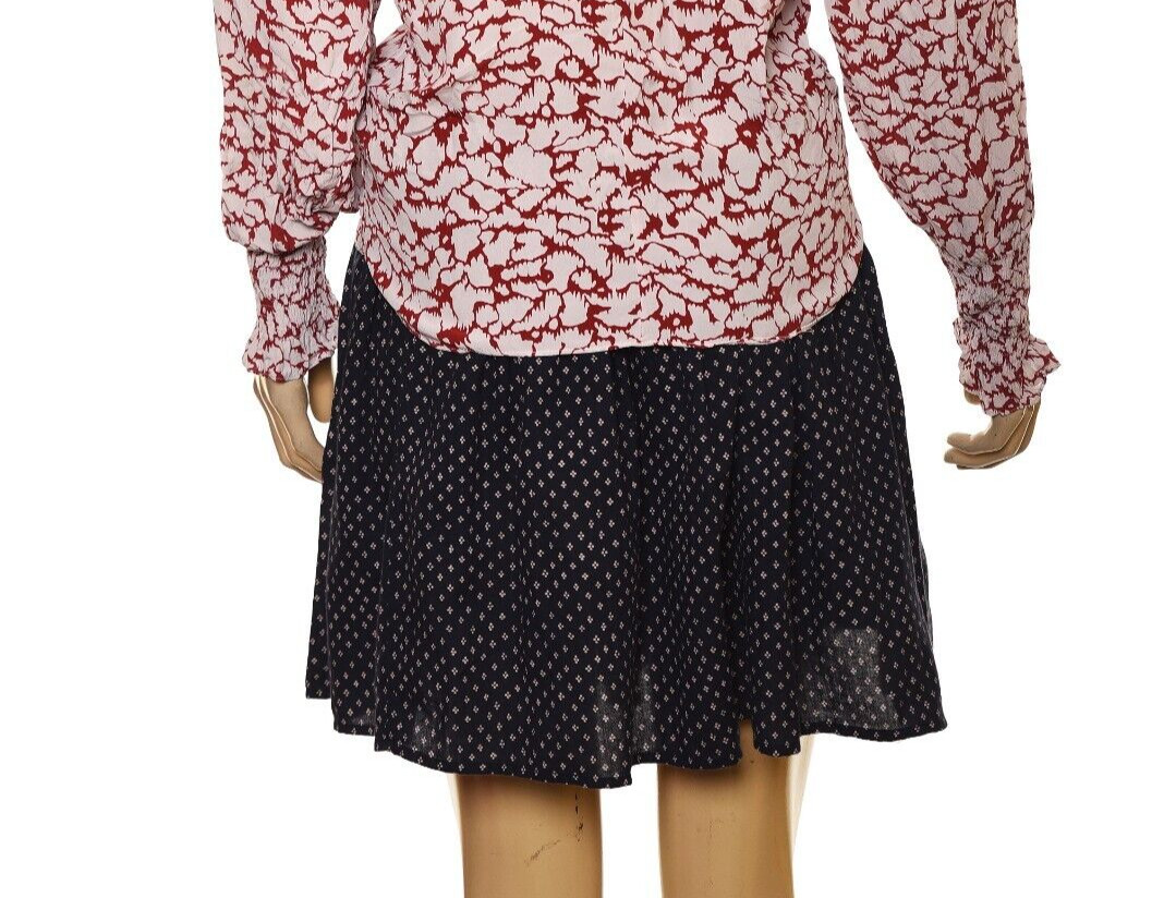 Isabel Marant Printed Top S 36 Women’s Casual High Neck Boho Blouse NWD 40296