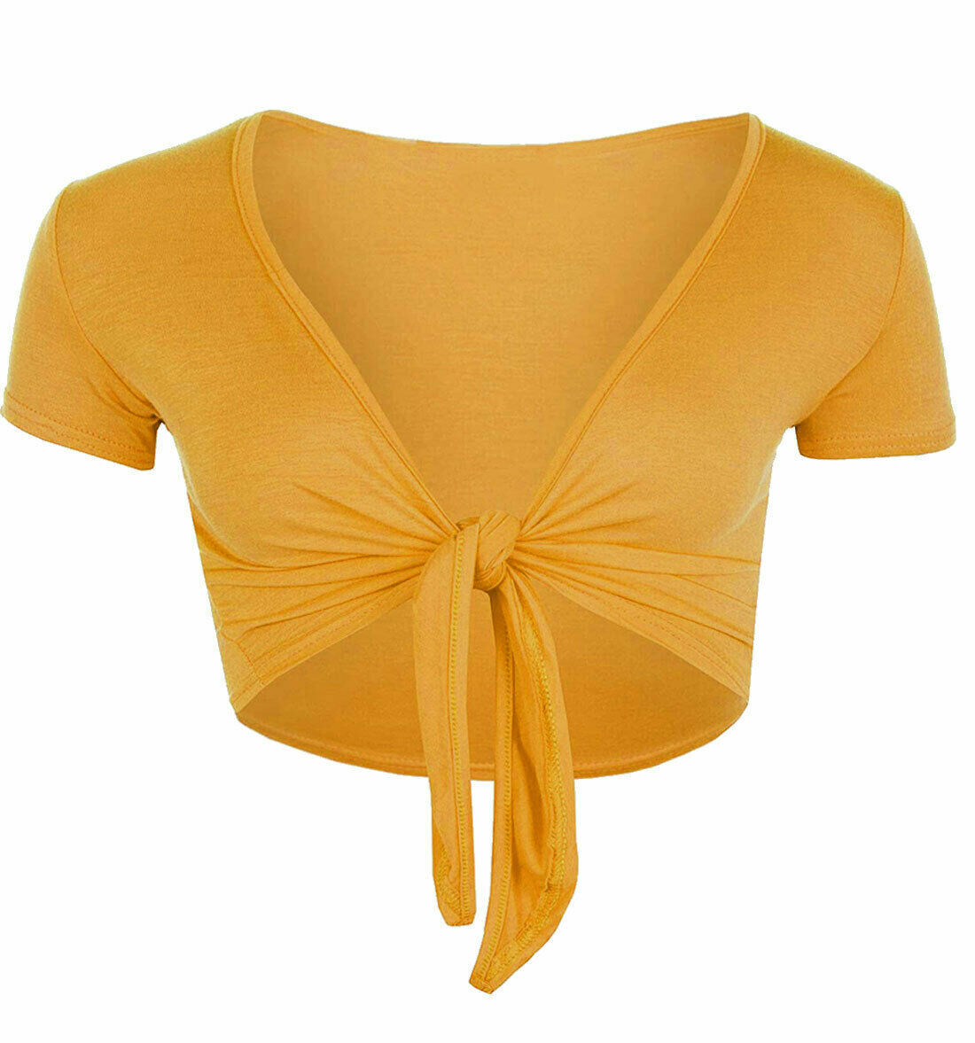 WOMEN TIE KNOT SHRUG TIE FRONT CROPPED BOLERO SHORT SLEEVE CARDIGAN PLUS SIZE
