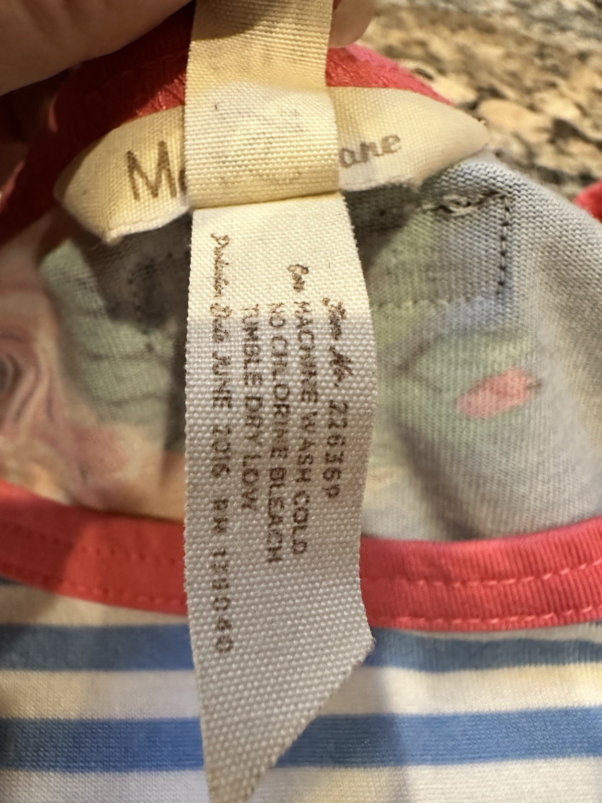 Matilda Jane Top Striped Floral Casual Cottagecore Sz XL