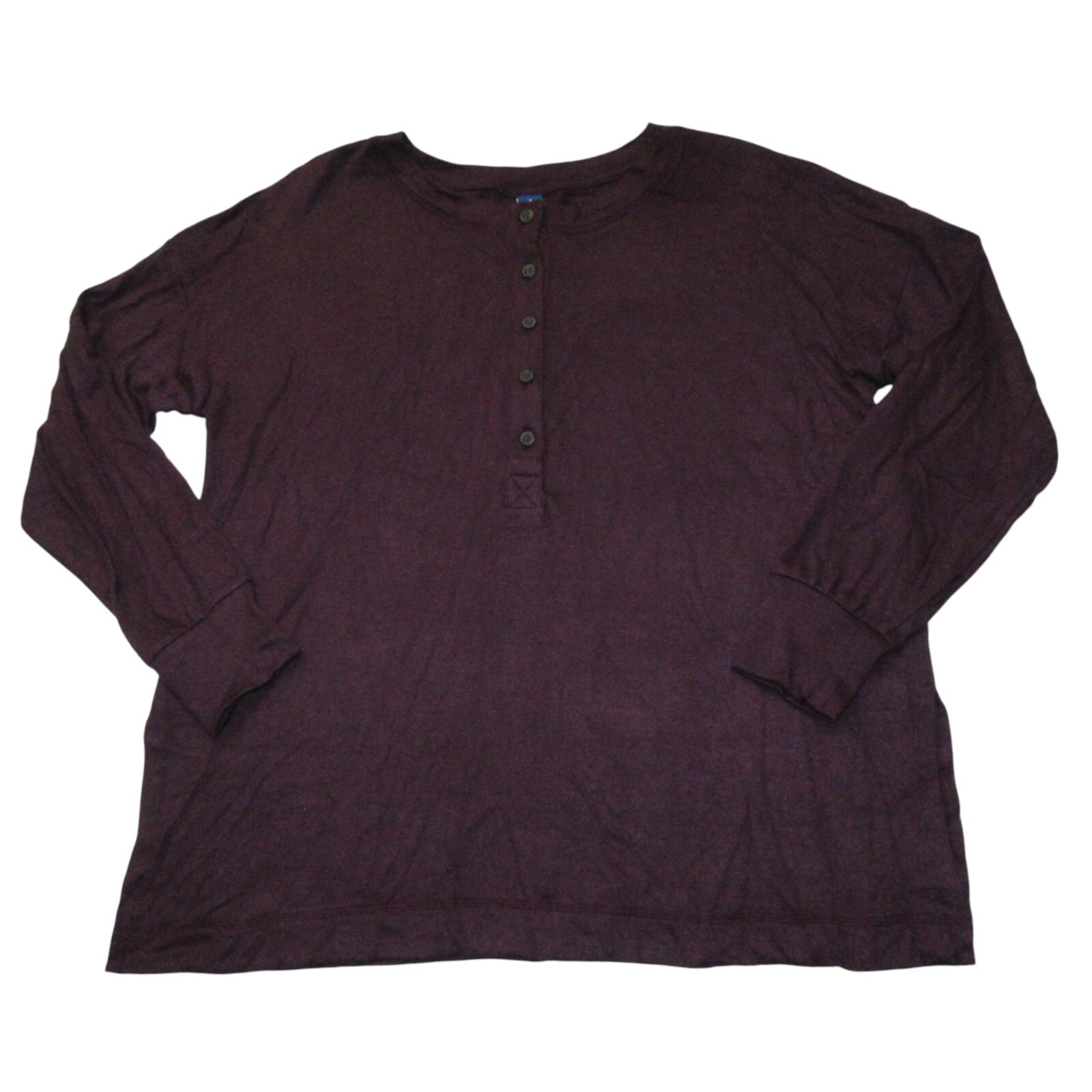 Old Navy Women’s Long Sleeve Henley T-Shirt Top – Regular, Tall, Plus Sizes