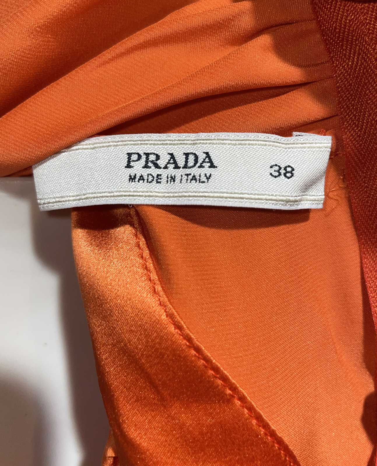 PRADA Vintage Fall RTW 2002 Runway 100% Crepe Silk Top Blouse Size US 2 IT 38