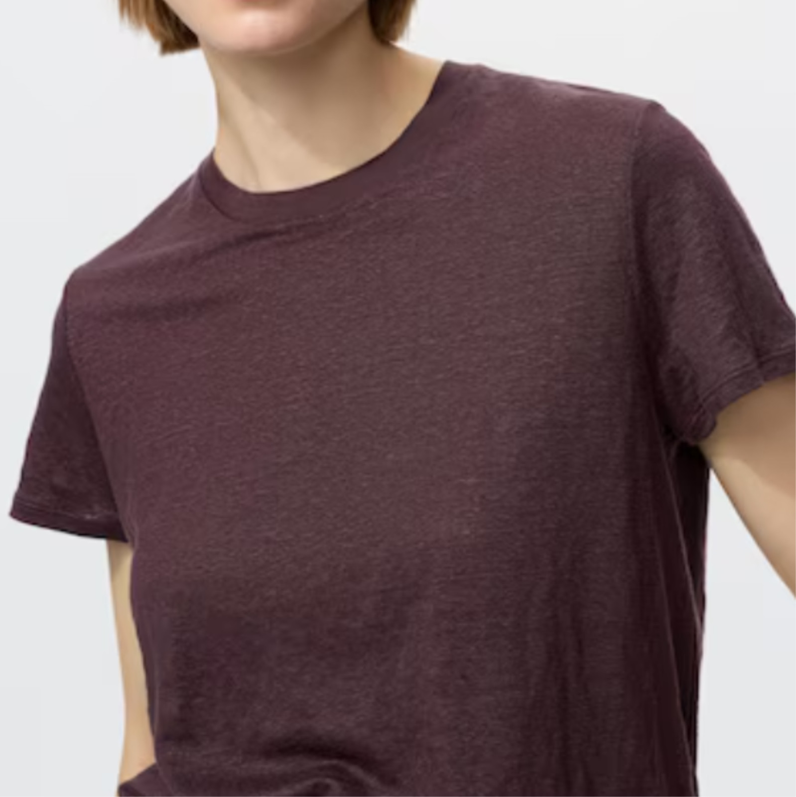 UNIQLO Comptoir des Cotonniers 100% Linen Crew-Neck T XS-3XL New Women Japan