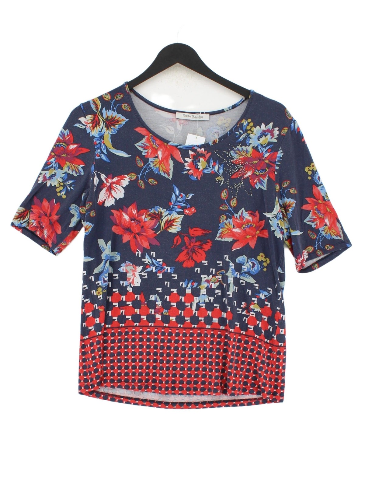 Betty Barclay Women’s Top UK 10 Multi Viscose with Elastane Basic