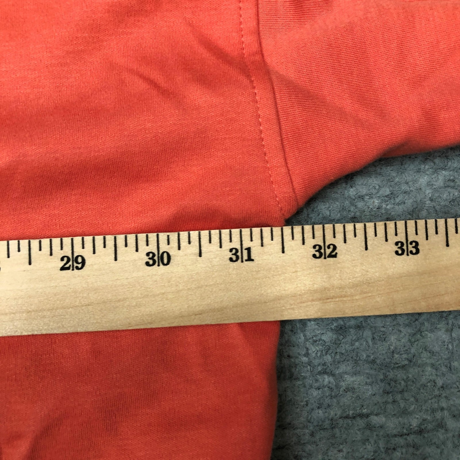 Planet by Lauren G Shirt Womens One Size Coral Pima Cotton Oversized Boxy Tee