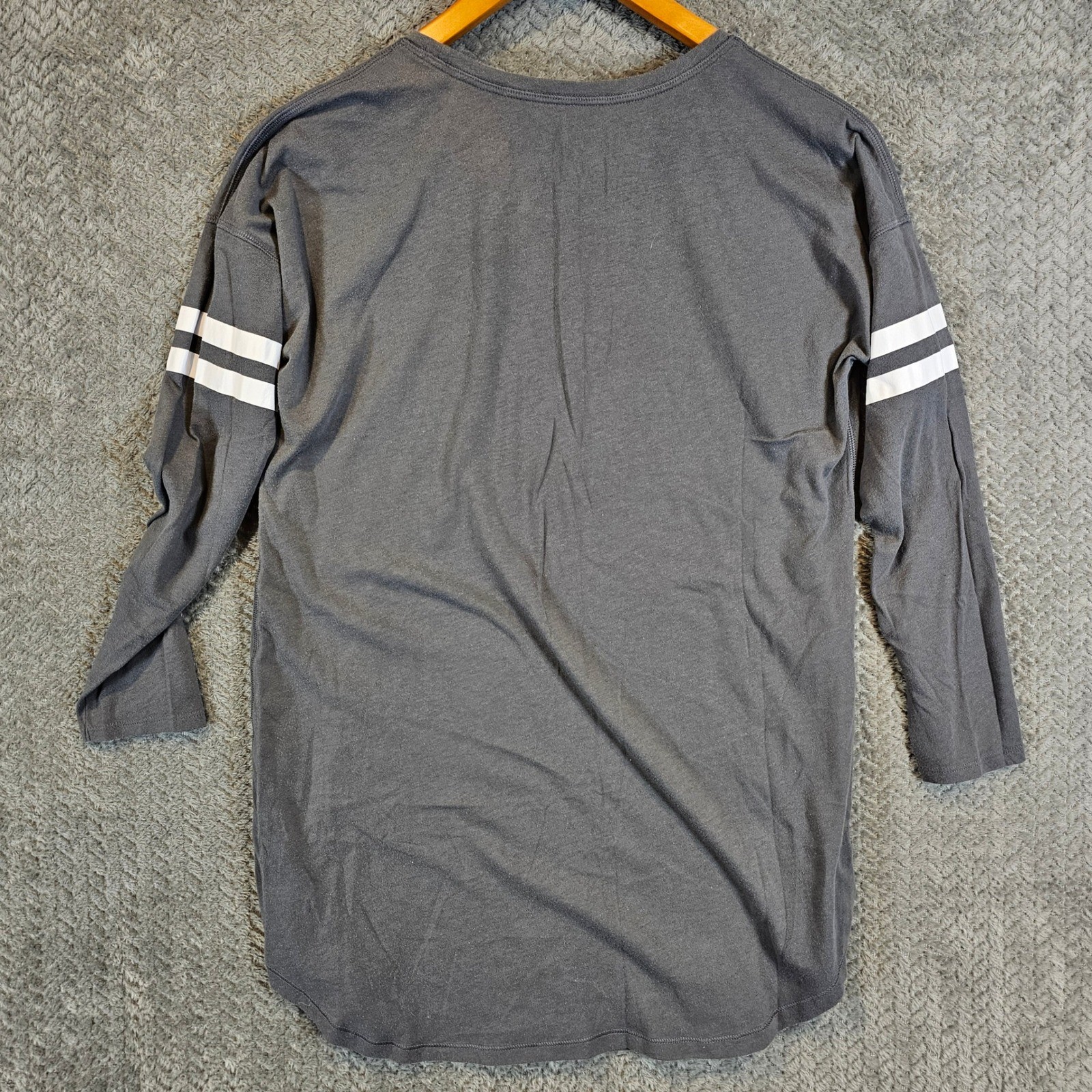Victoria’s Secret VS Angel Gray Heart Graphic Long Sleeve Tunic Top Medium