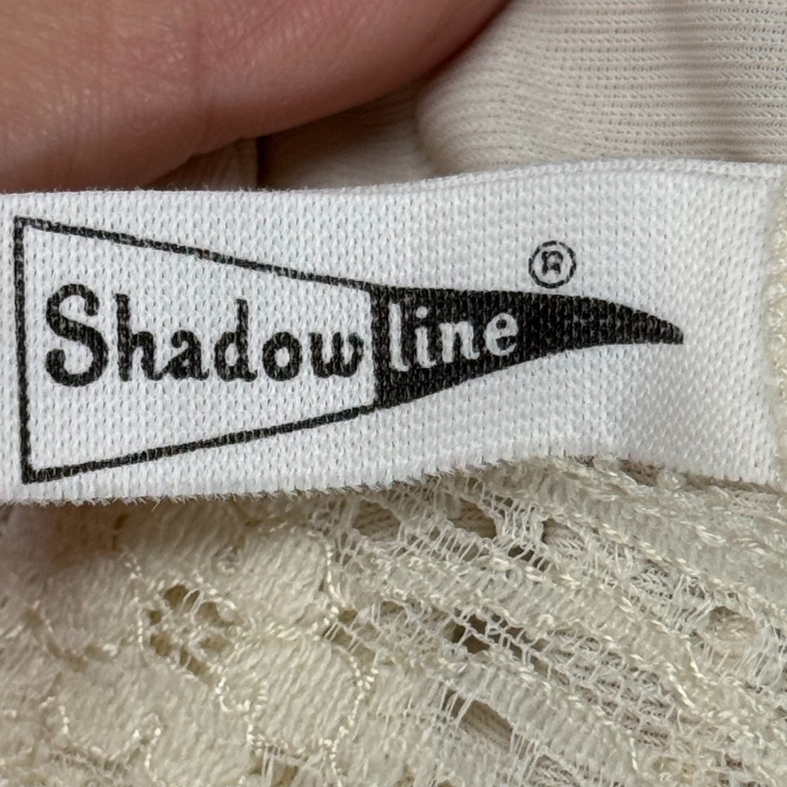 Shadowline Womens Vintage Y2K Babydoll Lace Trim Slip Cami Top 36 Ivory Fairy