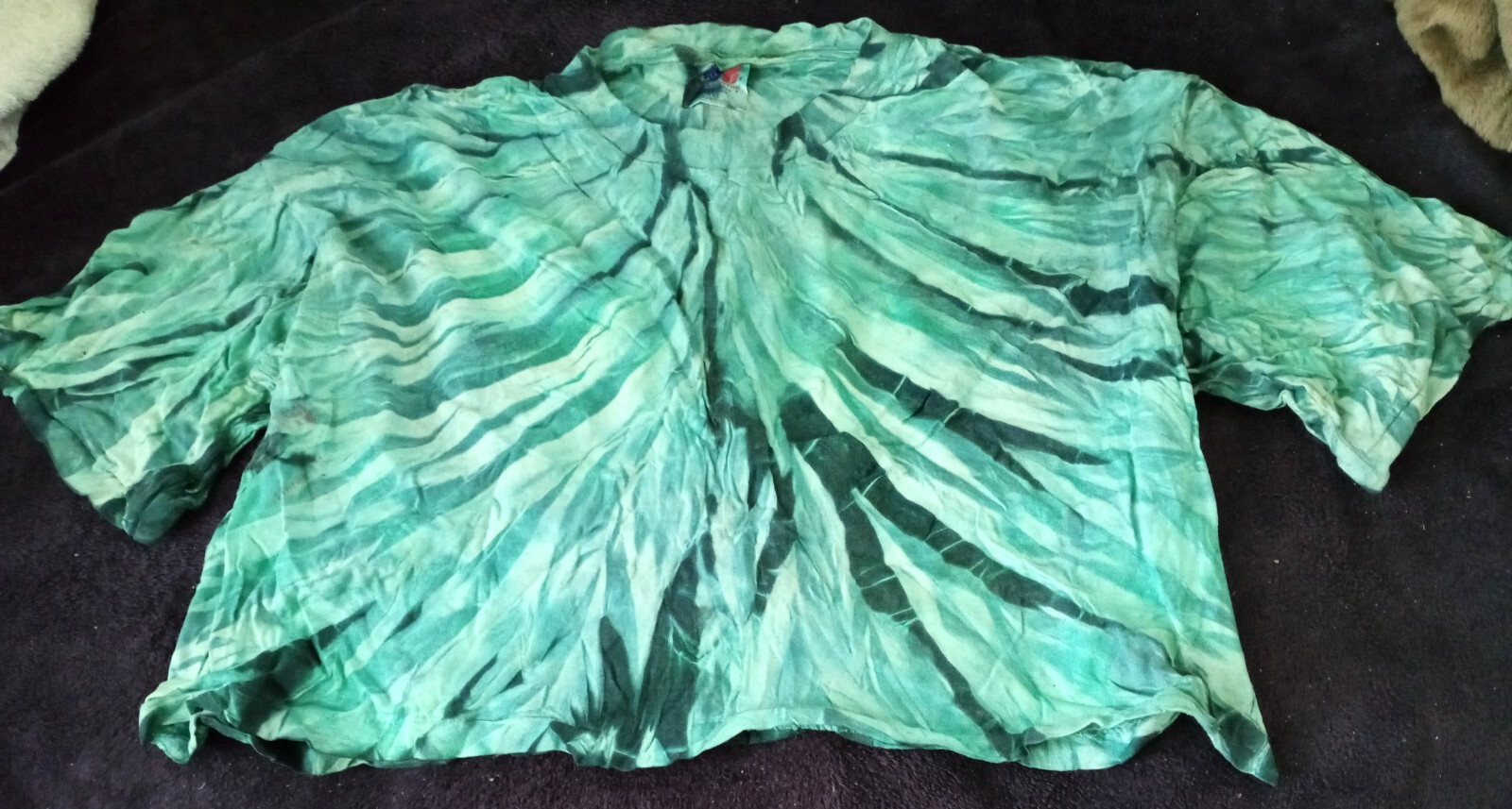 Top-Short Sleeved–Tye Die Multi-Color-Size X-Large-100% Cotton