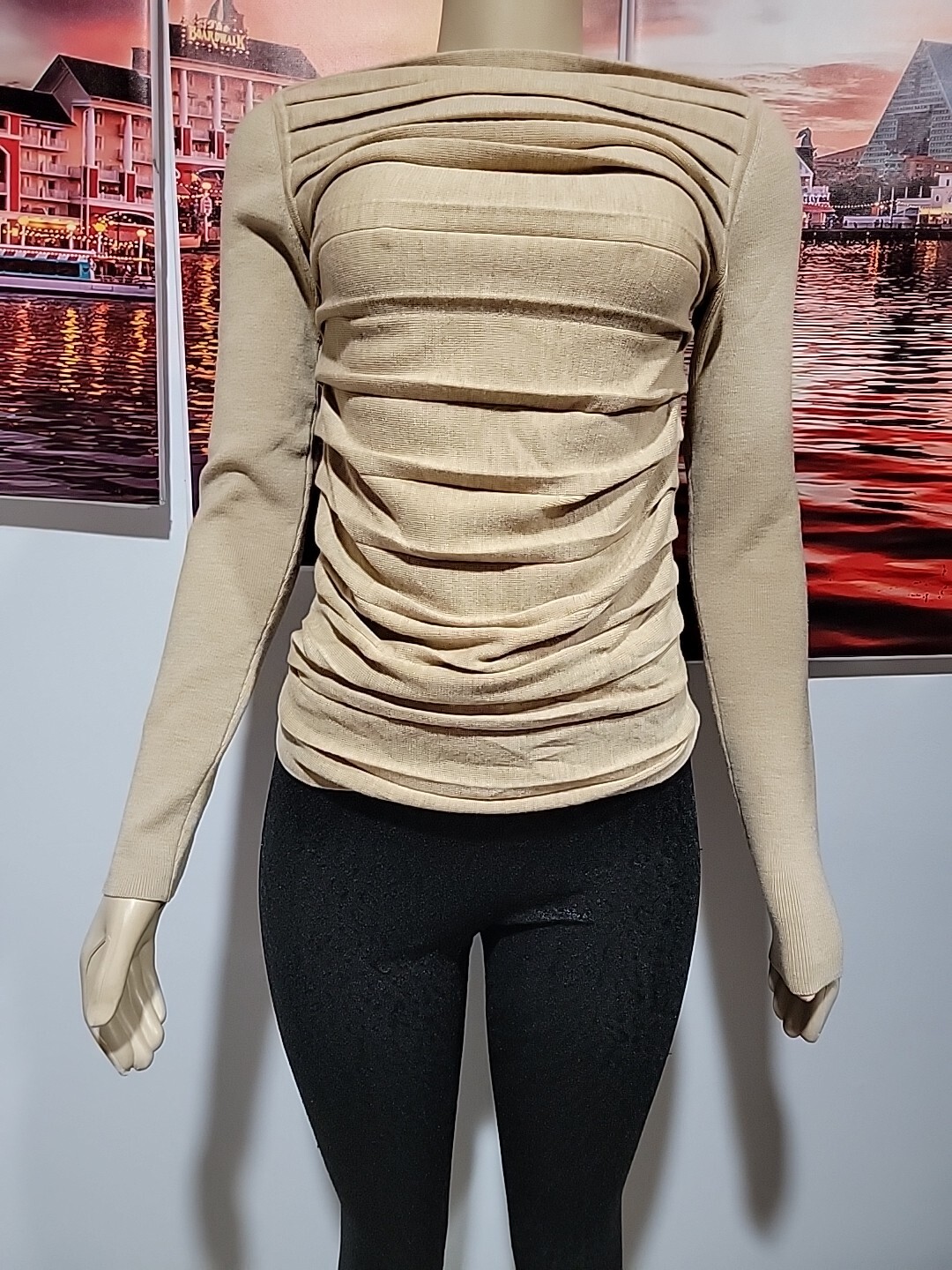 Plein Sud Brown Size 38/6 Long Sleeve Women’s High Quality Sweater #7