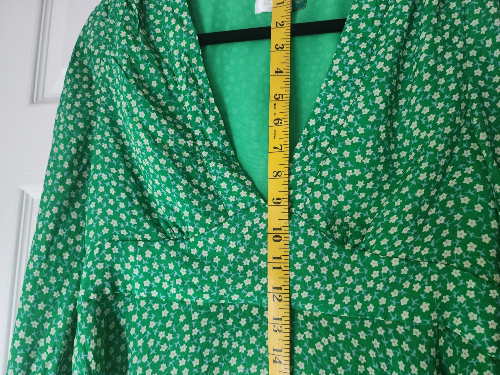 Rixo London Blouse-Boho Green Floral Print Shirt – Quality Fitted Side Zip Shirt
