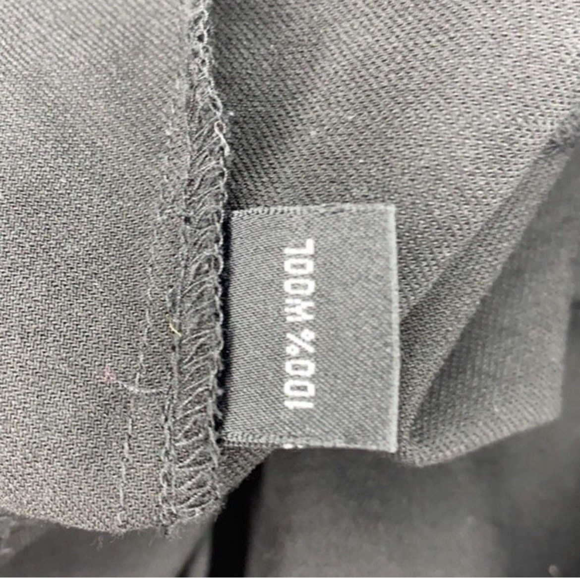 Linda Allard X Ellen Tracy Shirt Womens 4 Black 100% Wool Button Down 3/4 Sleeve